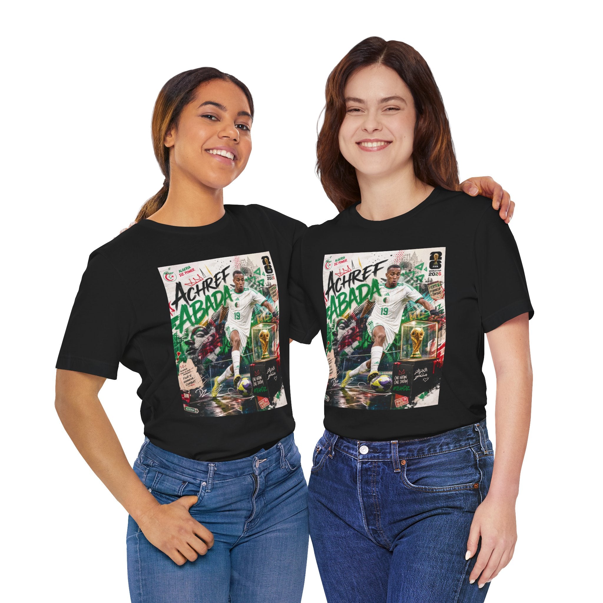 T-Shirt Achref Abada. البس وشجّع بفخر، فأنت جزائري