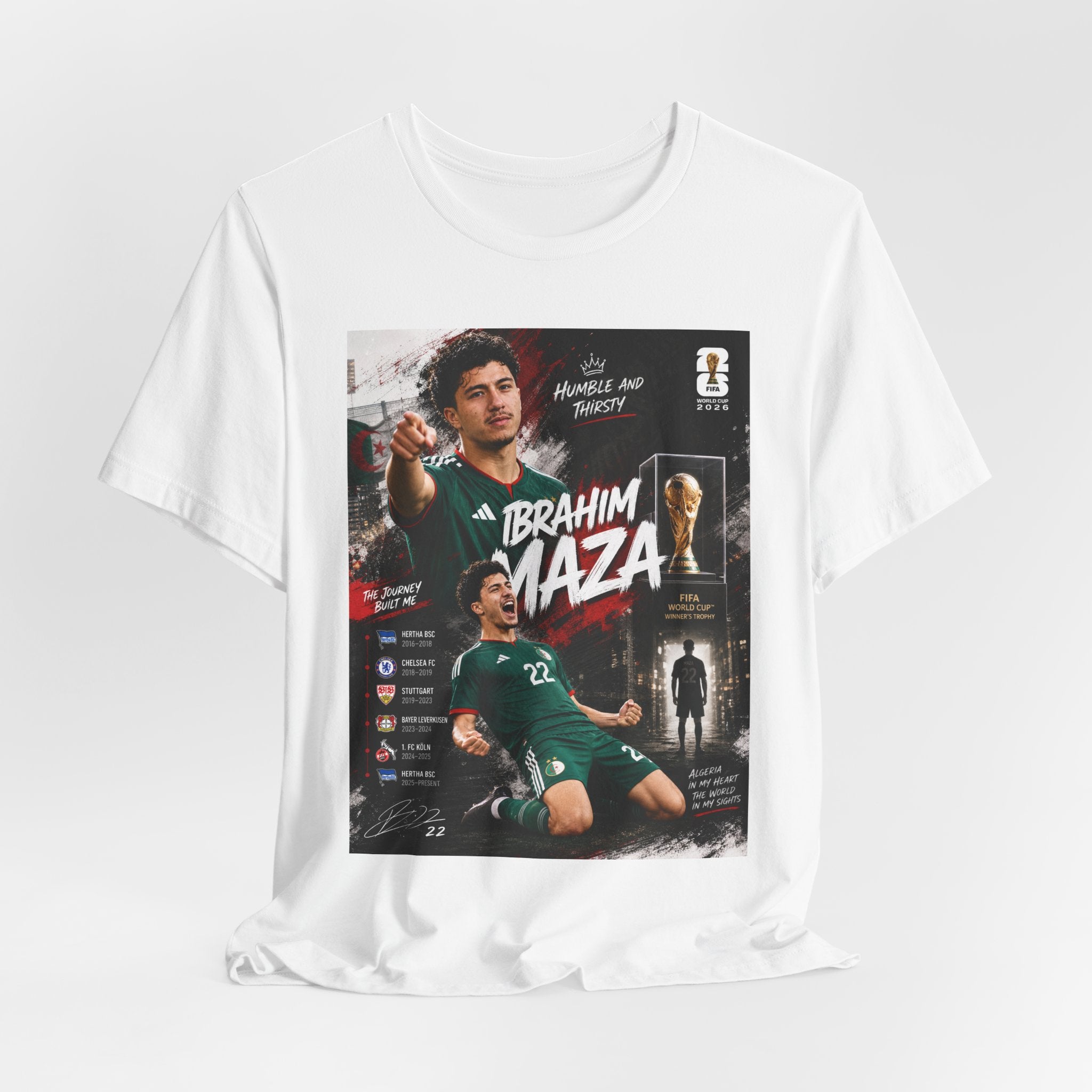 T-Shirt Ibrahim Maza. البس وشجّع بفخر، فأنت جزائري