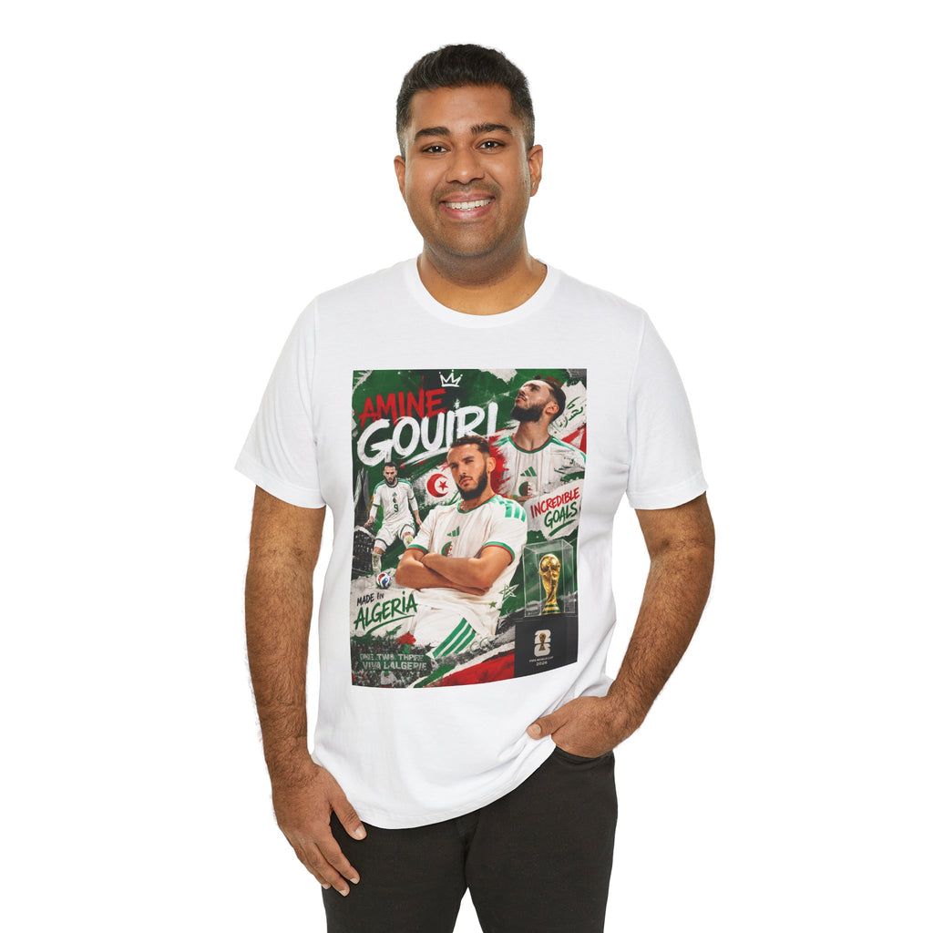T-Shirt -Amine Gouiri. البس وشجّع بفخر، فأنت جزائري