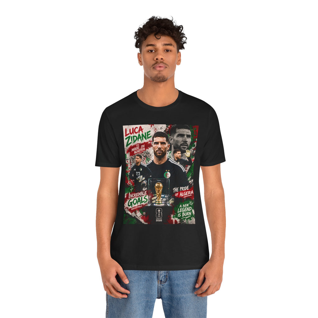T-Shirt  Luca Zidane. البس وشجّع بفخر، فأنت جزائري
