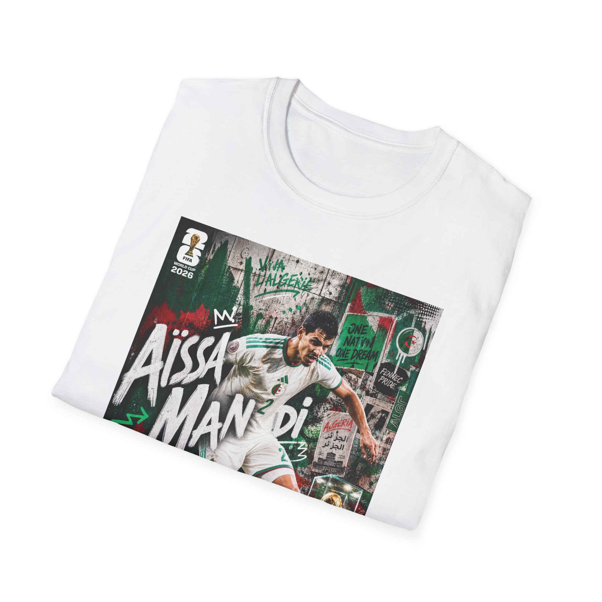 T-Shirt Aïssa Mandi البس وشجّع بفخر، فأنت جزائري
