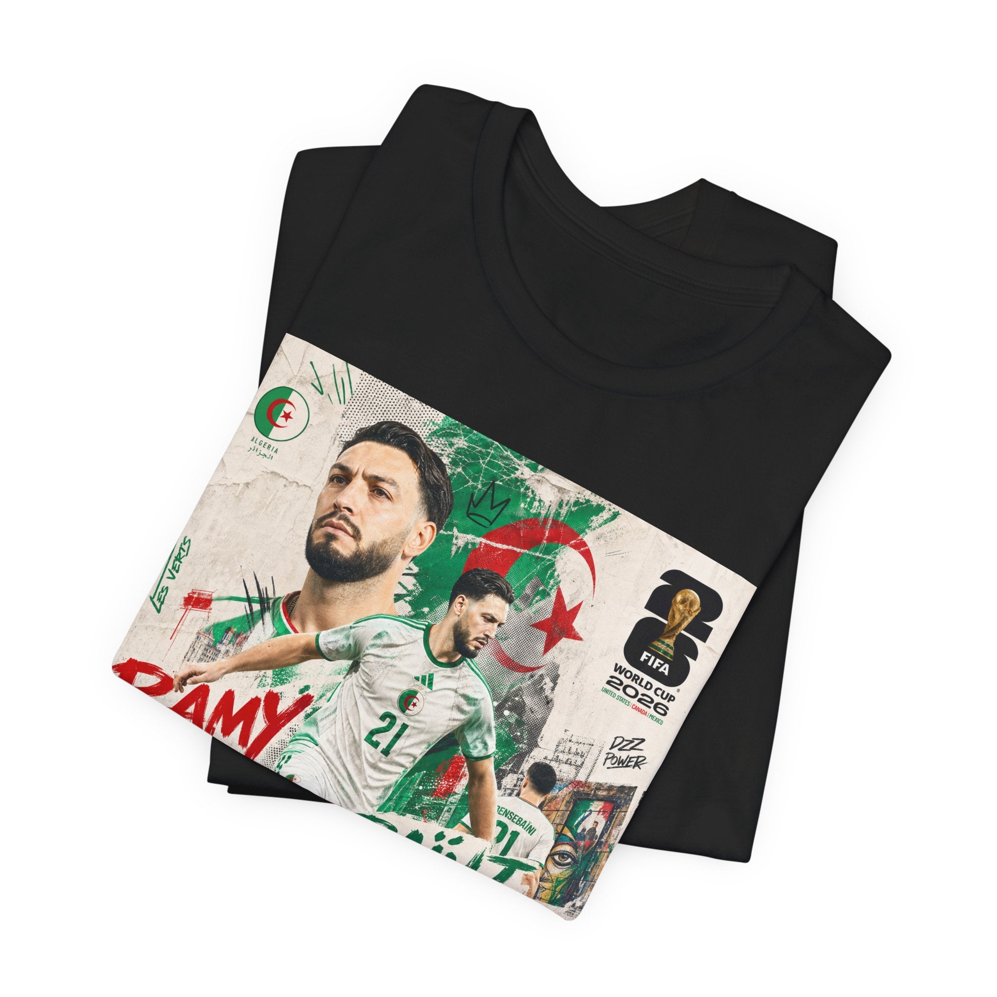 T-Shirt Ramy Bensebaïni. البس وشجّع بفخر، فأنت جزائري