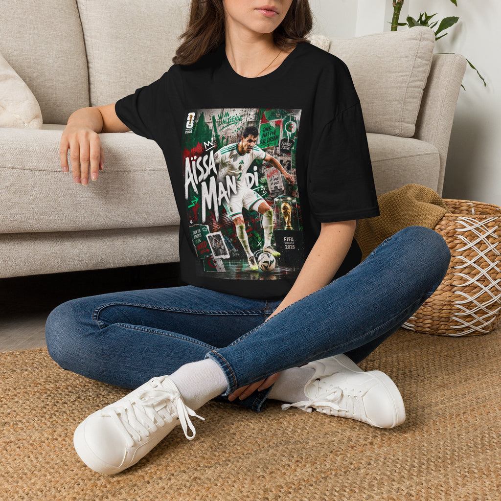 T-Shirt Aïssa Mandi البس وشجّع بفخر، فأنت جزائري