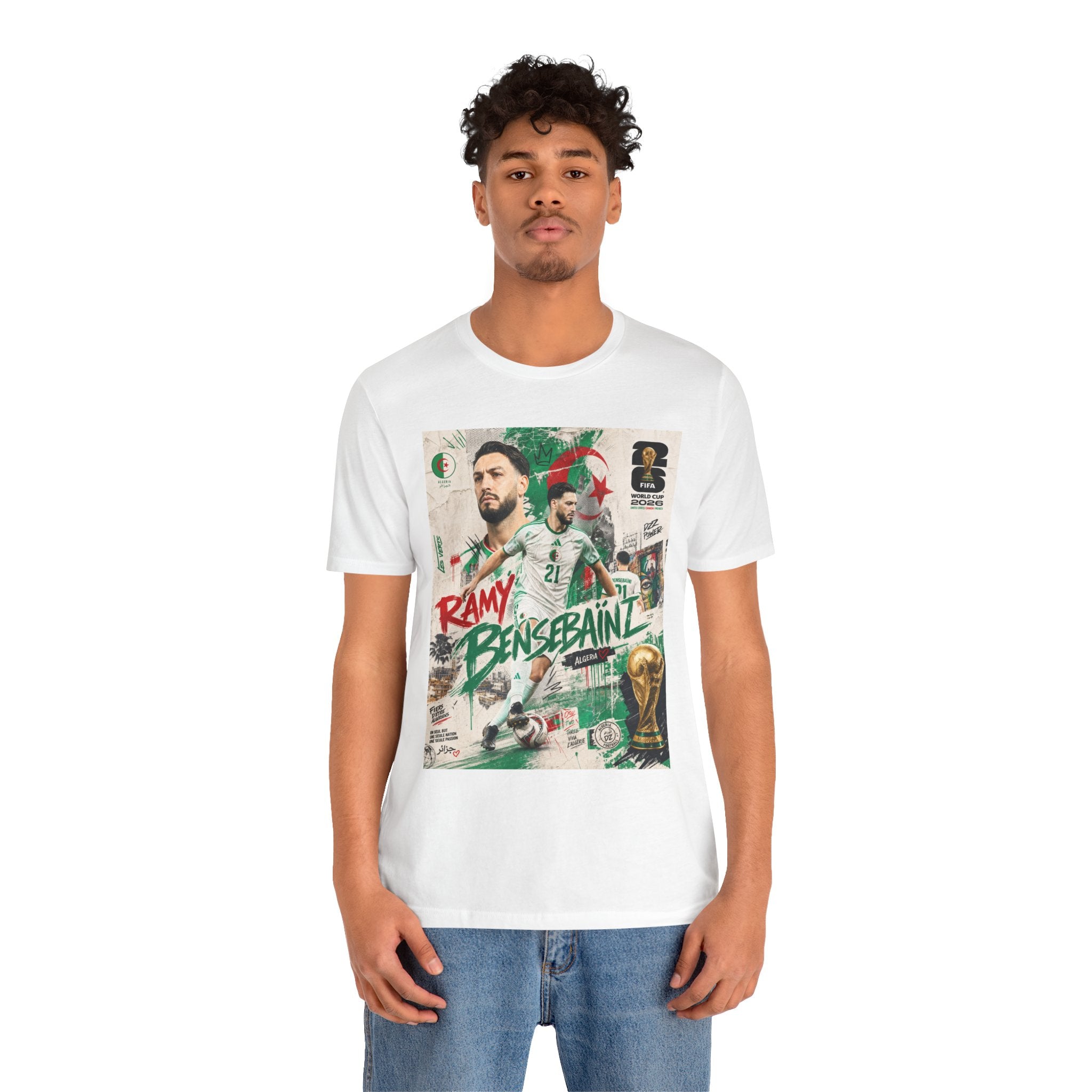 T-Shirt Ramy Bensebaïni. البس وشجّع بفخر، فأنت جزائري