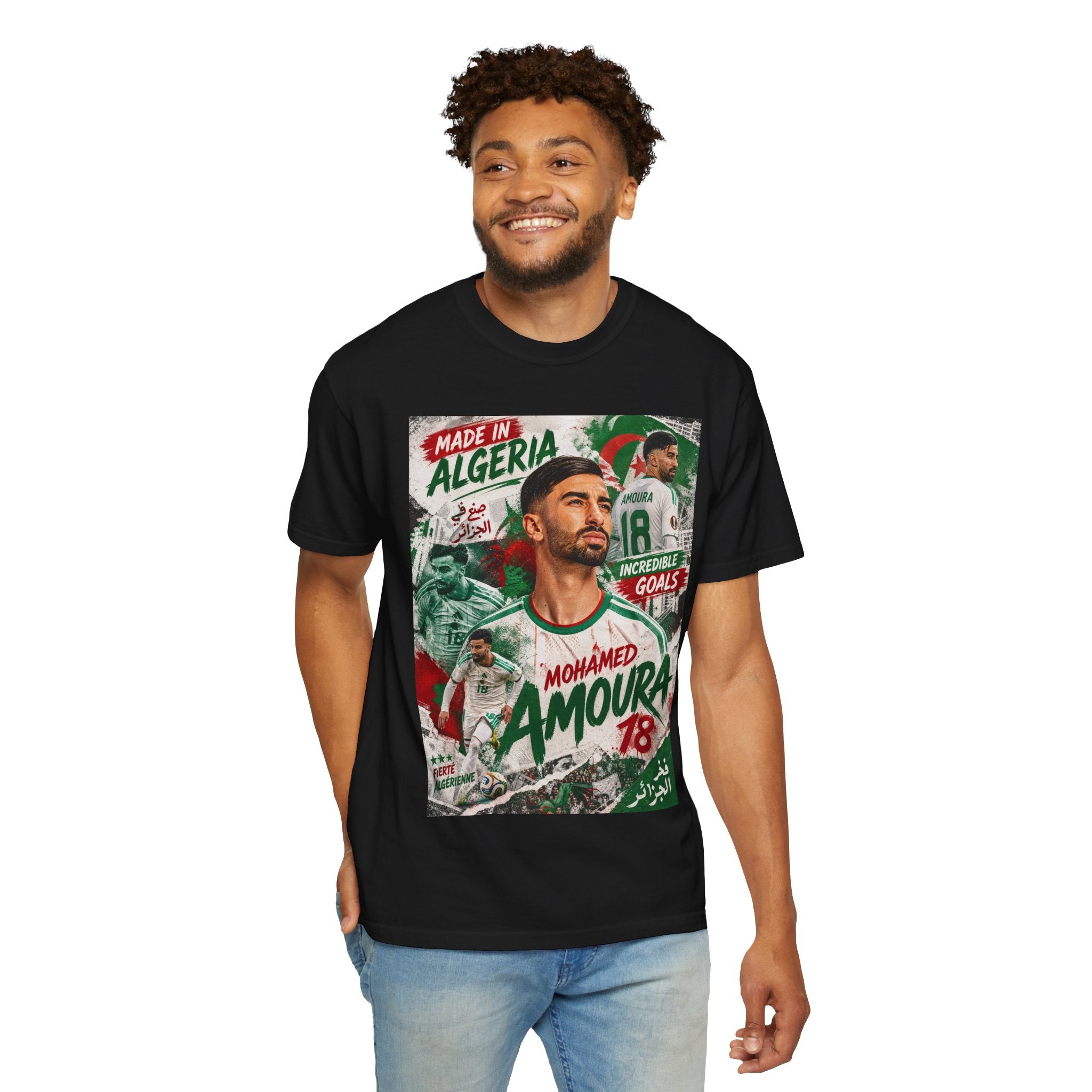 البس وشجّع بفخر، فأنت جزائري T-Shirt  Mohamed Amoura