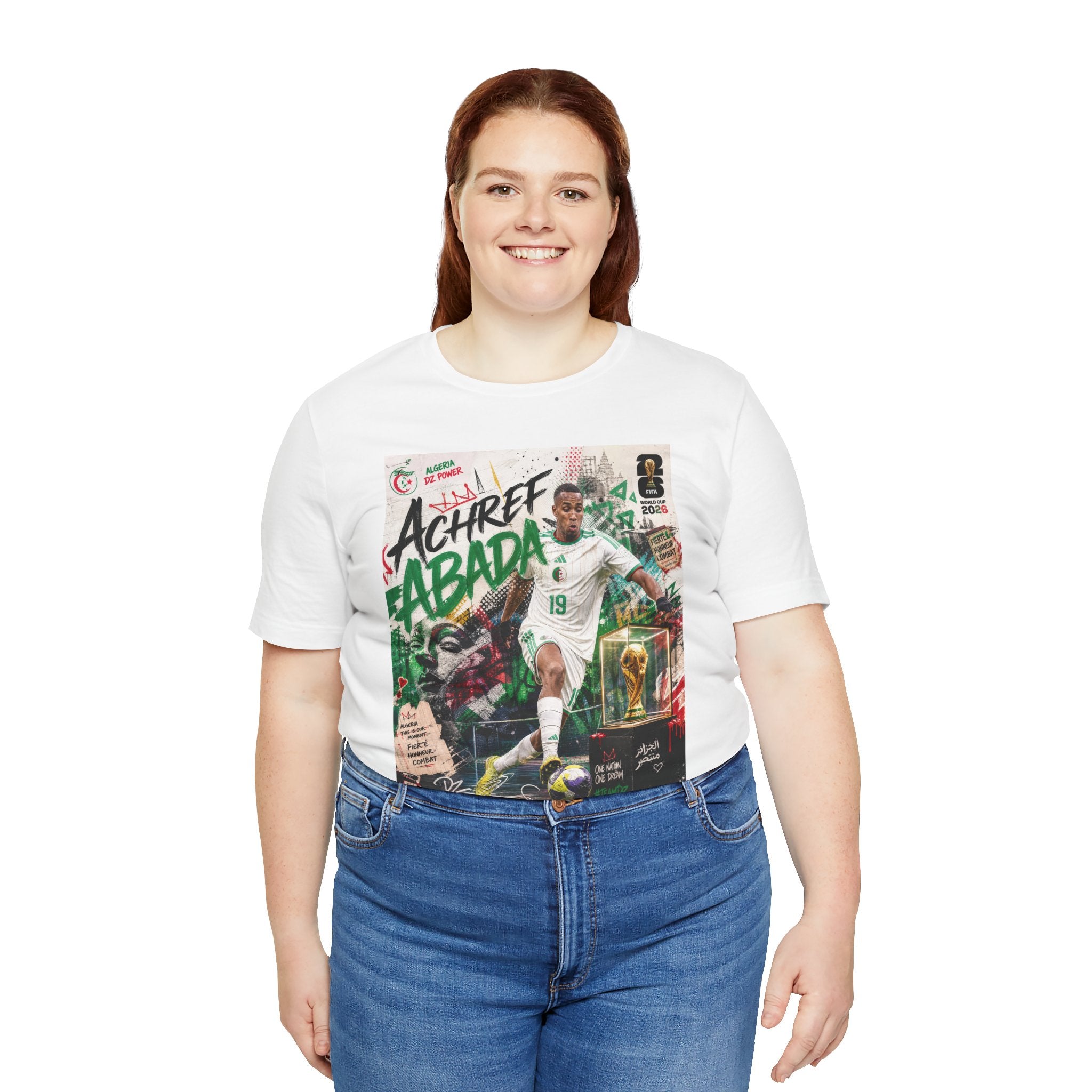 T-Shirt Achref Abada. البس وشجّع بفخر، فأنت جزائري