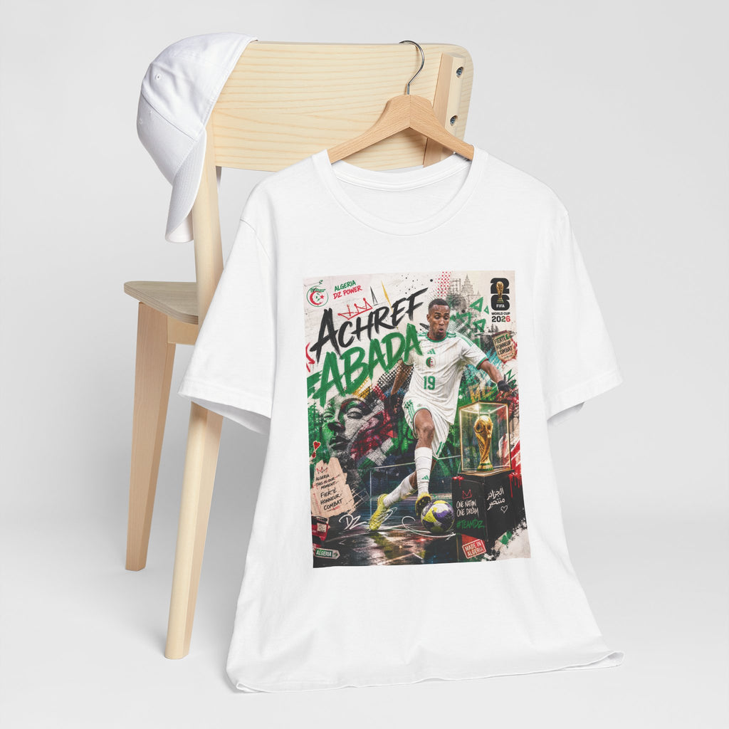 T-Shirt Achref Abada. البس وشجّع بفخر، فأنت جزائري