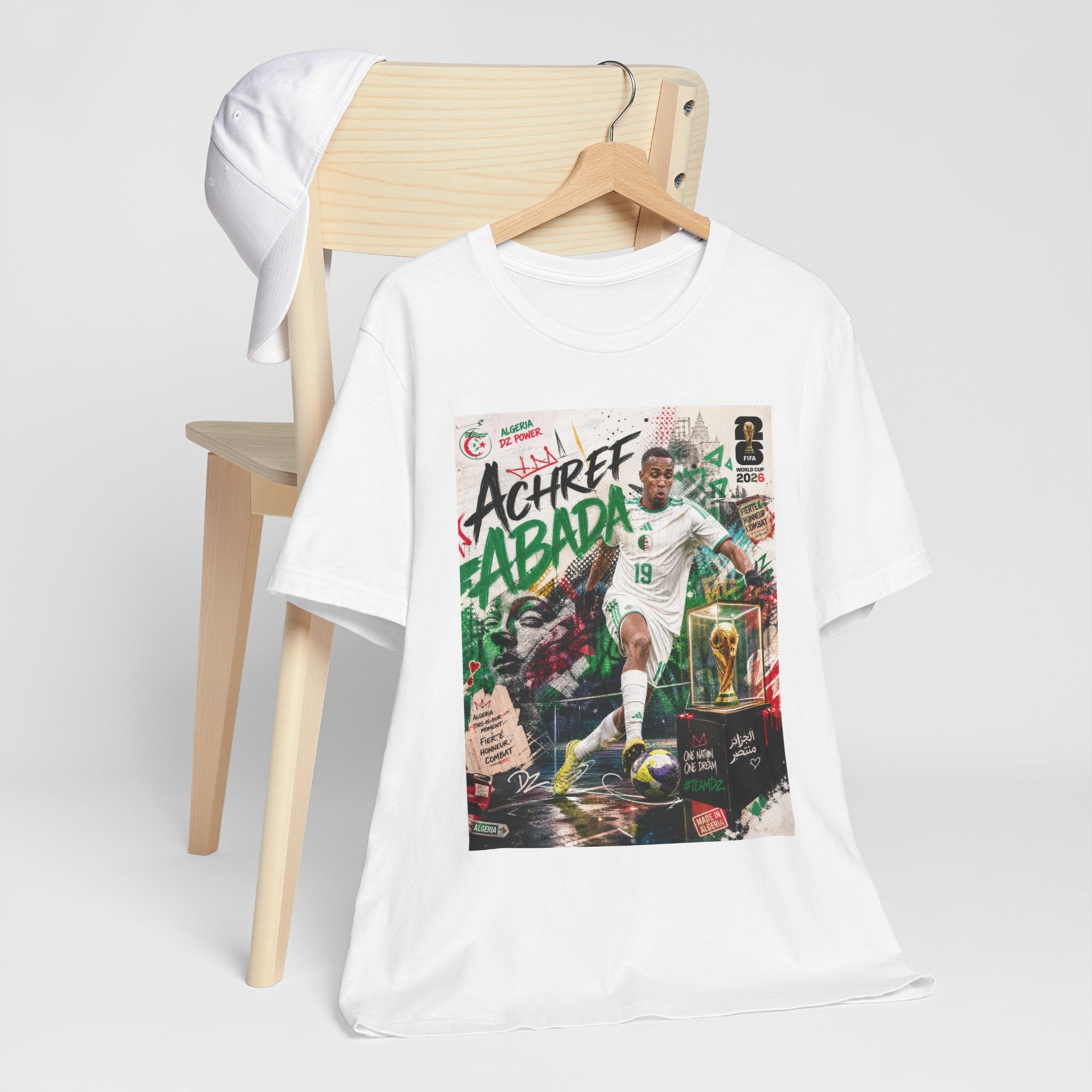 T-Shirt Achref Abada. البس وشجّع بفخر، فأنت جزائري