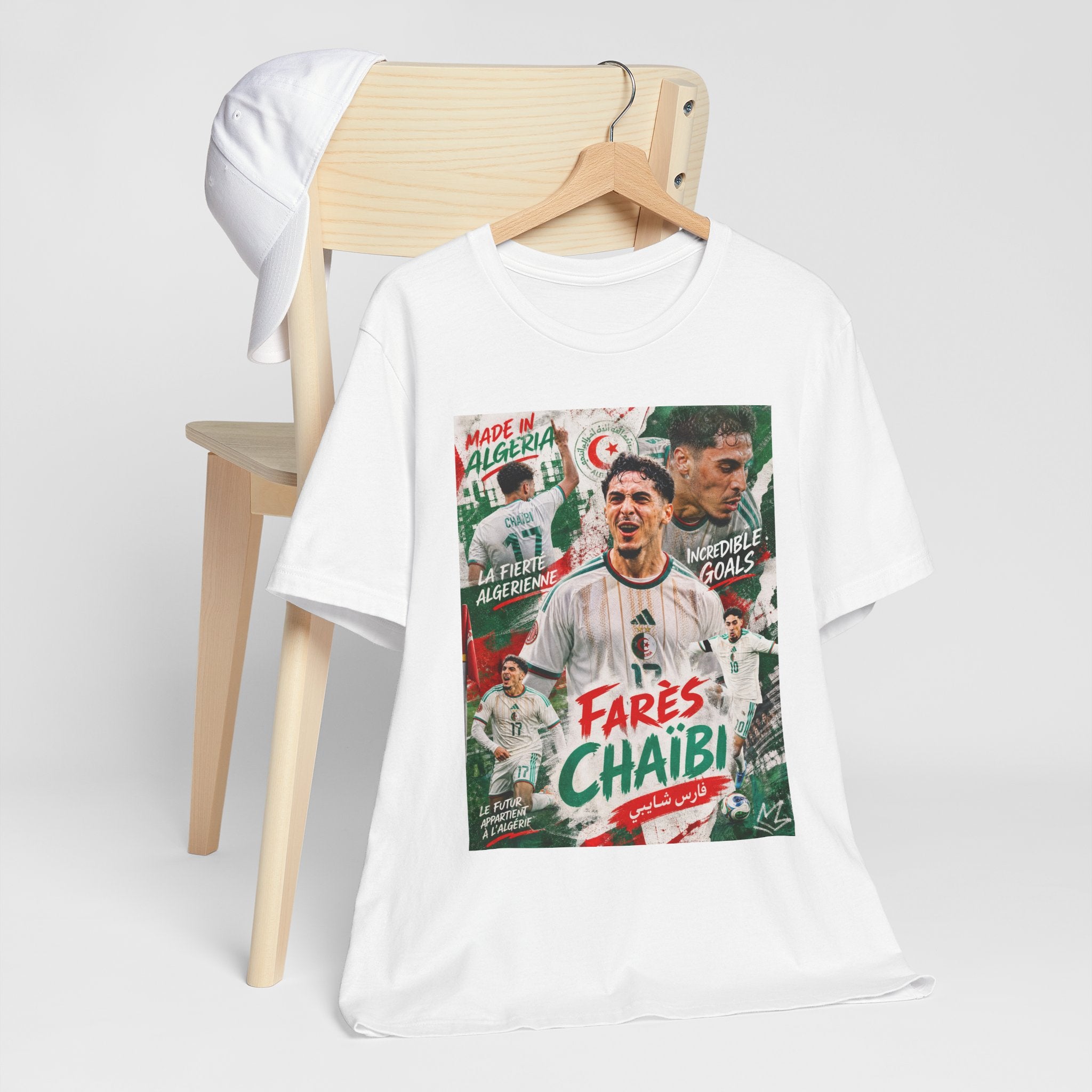T-Shirt Farès Chaïbi. البس وشجّع بفخر، فأنت جزائري