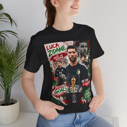 T-Shirt  Luca Zidane. البس وشجّع بفخر، فأنت جزائري