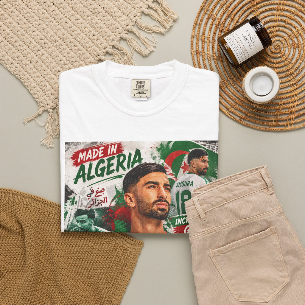 البس وشجّع بفخر، فأنت جزائري T-Shirt  Mohamed Amoura