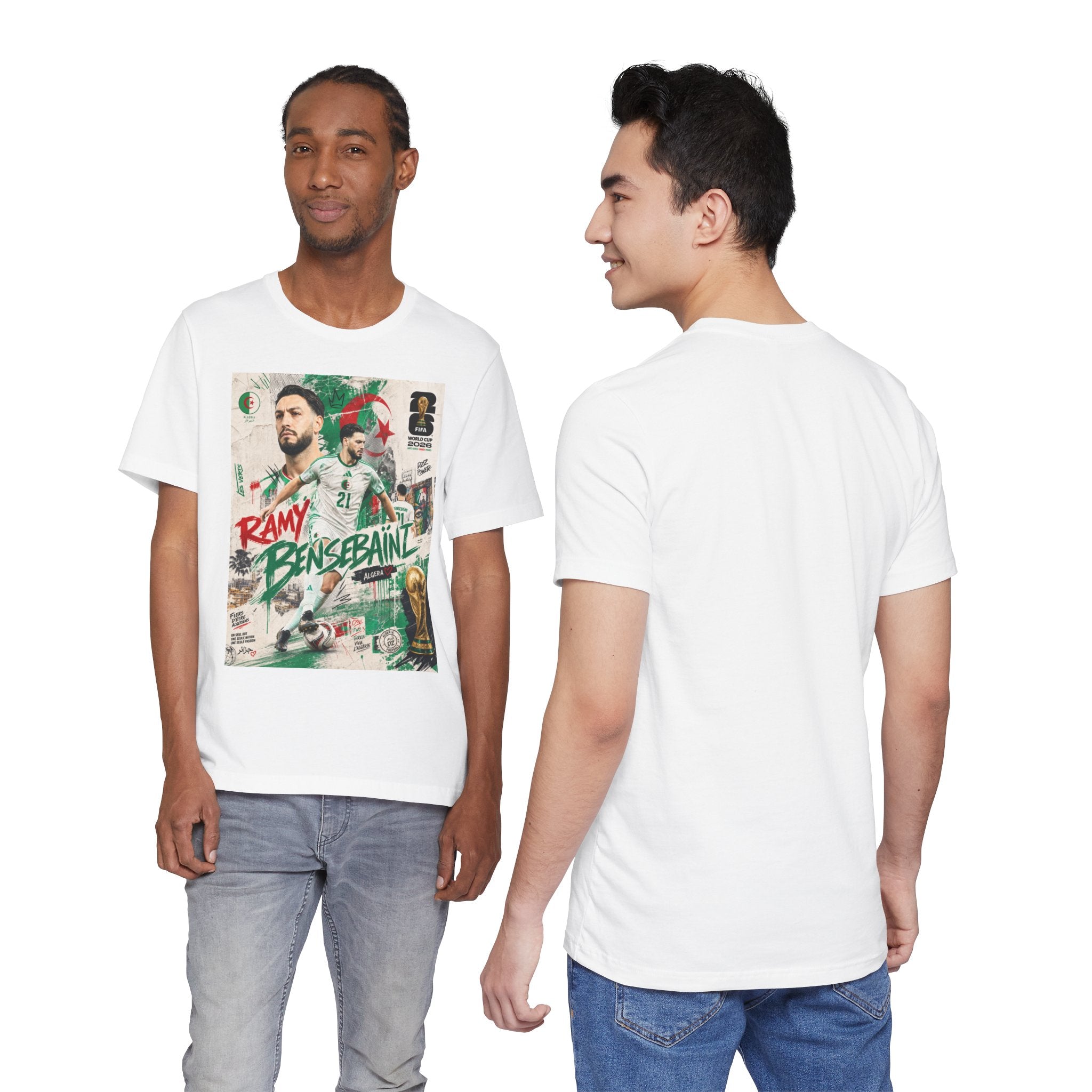 T-Shirt Ramy Bensebaïni. البس وشجّع بفخر، فأنت جزائري