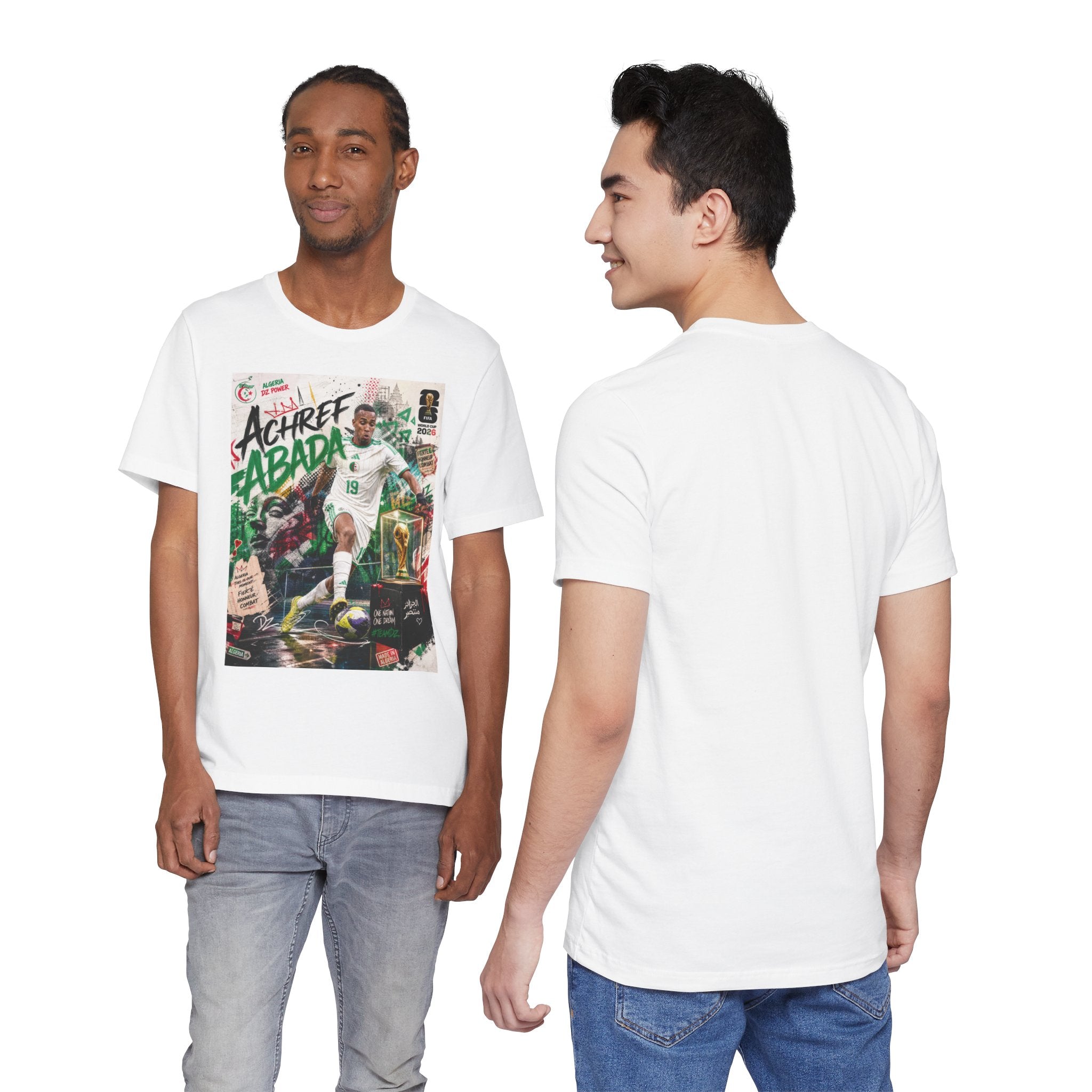 T-Shirt Achref Abada. البس وشجّع بفخر، فأنت جزائري