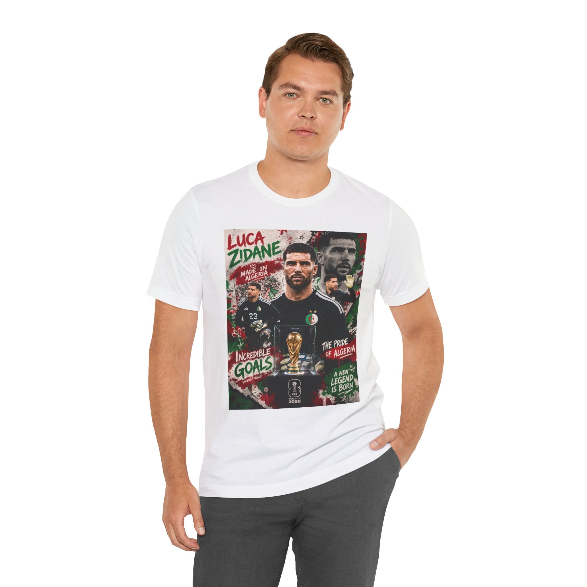 T-Shirt  Luca Zidane. البس وشجّع بفخر، فأنت جزائري