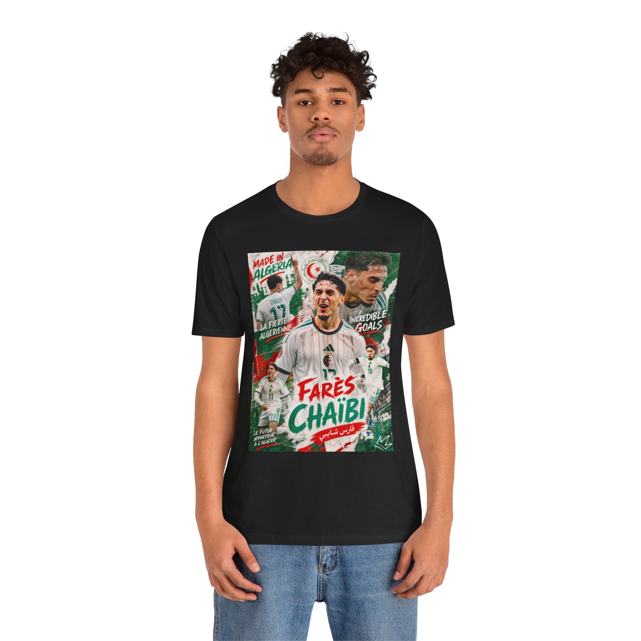 T-Shirt Farès Chaïbi. البس وشجّع بفخر، فأنت جزائري