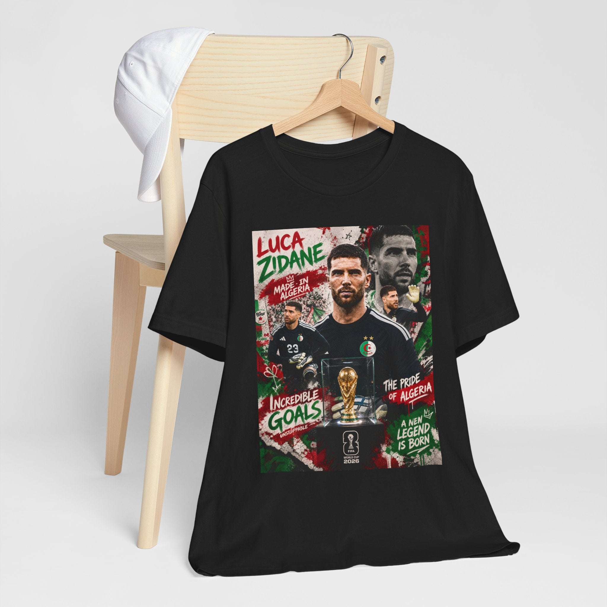 T-Shirt  Luca Zidane. البس وشجّع بفخر، فأنت جزائري