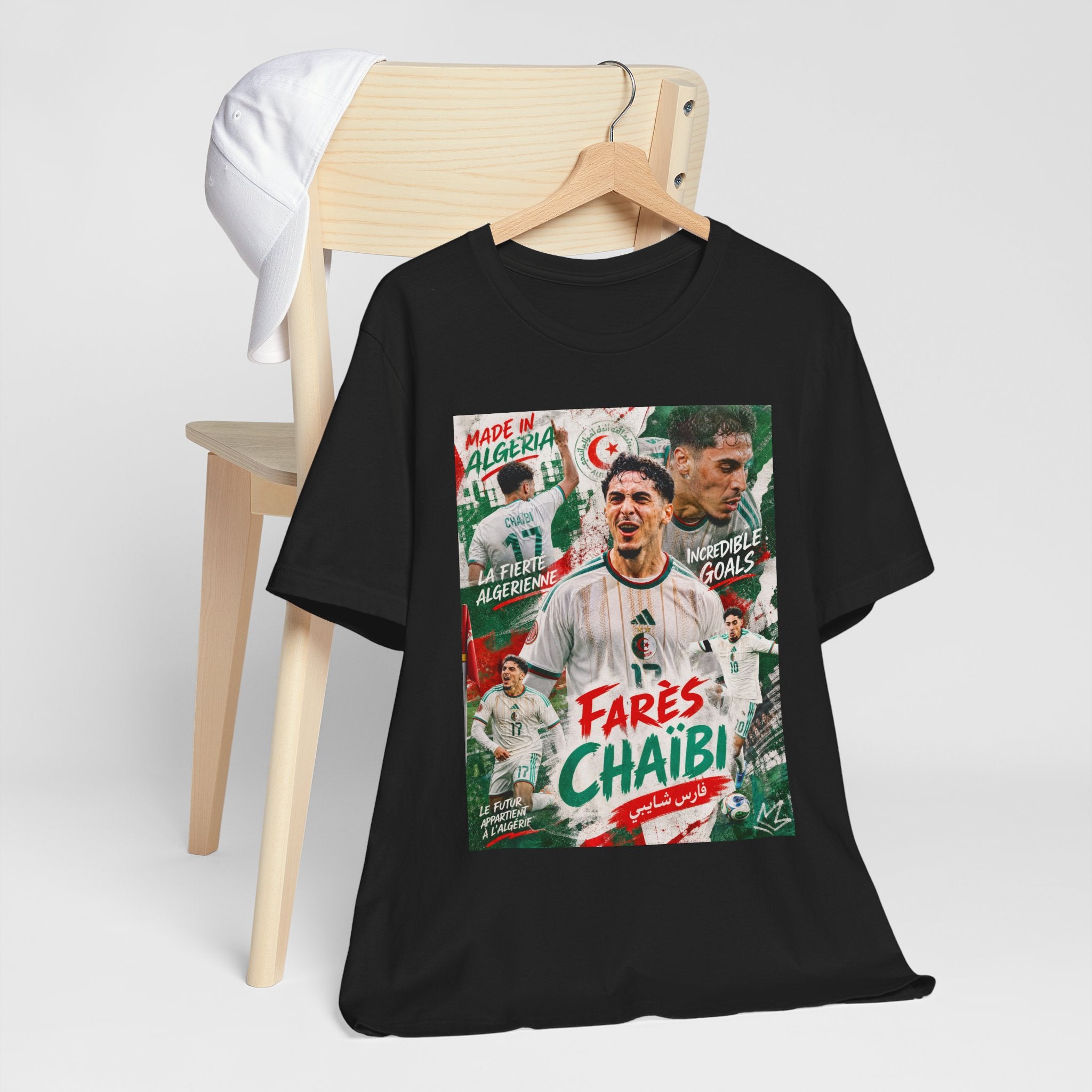 T-Shirt Farès Chaïbi. البس وشجّع بفخر، فأنت جزائري
