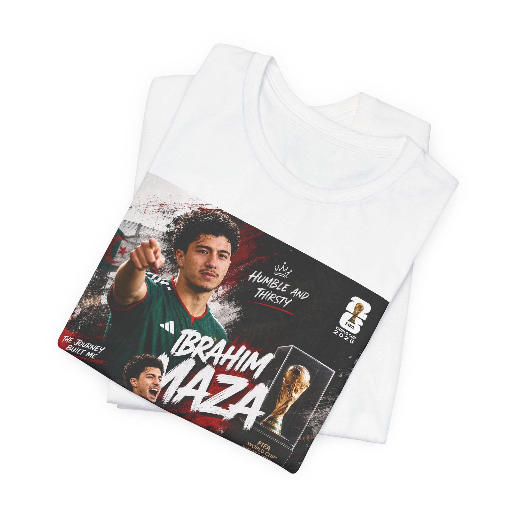 T-Shirt Ibrahim Maza. البس وشجّع بفخر، فأنت جزائري