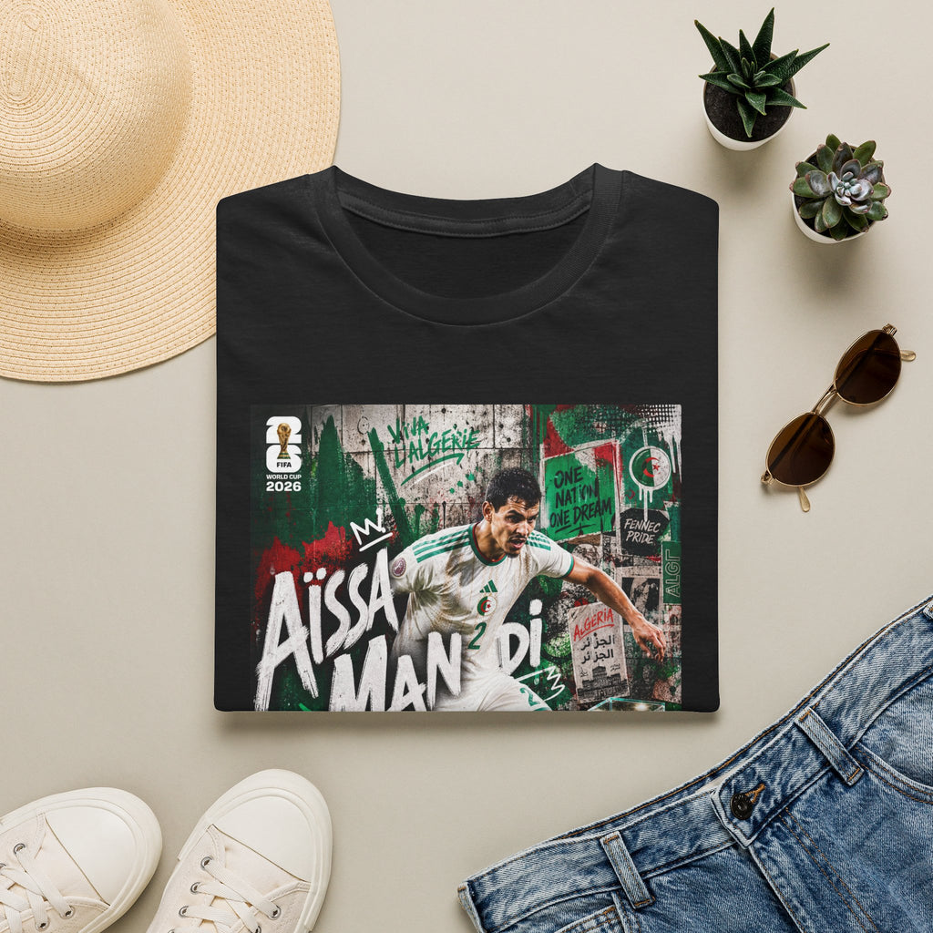 T-Shirt Aïssa Mandi البس وشجّع بفخر، فأنت جزائري
