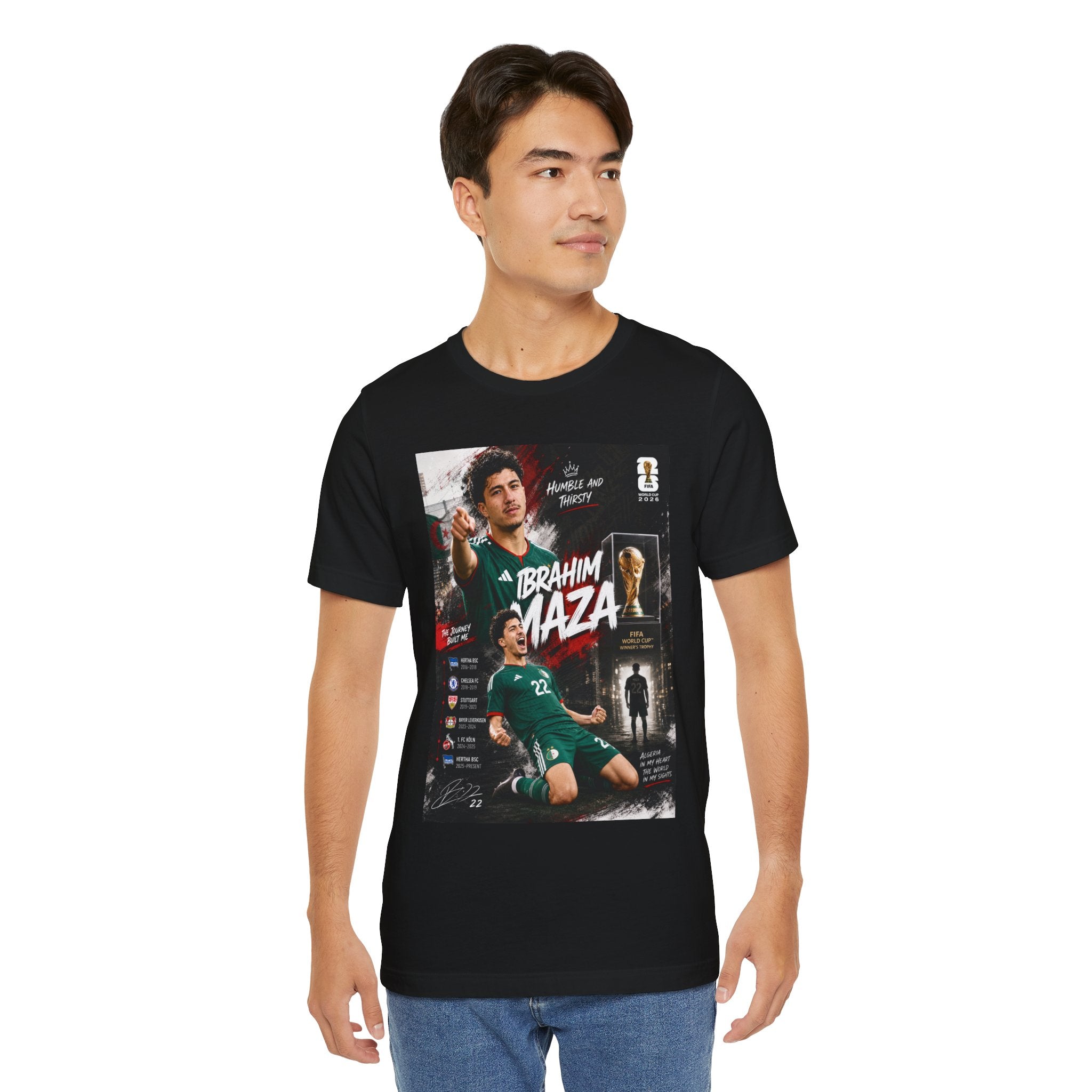 T-Shirt Ibrahim Maza. البس وشجّع بفخر، فأنت جزائري
