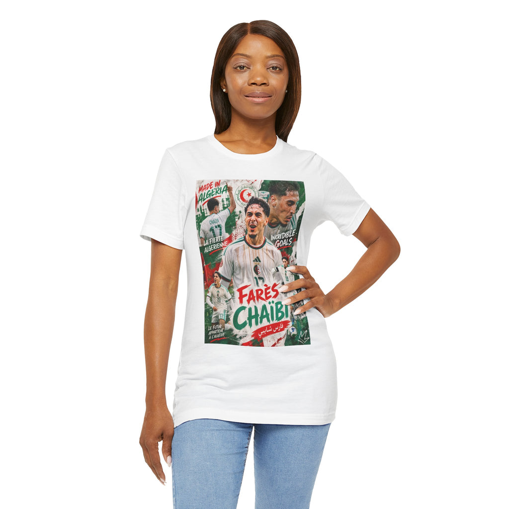 T-Shirt Farès Chaïbi. البس وشجّع بفخر، فأنت جزائري