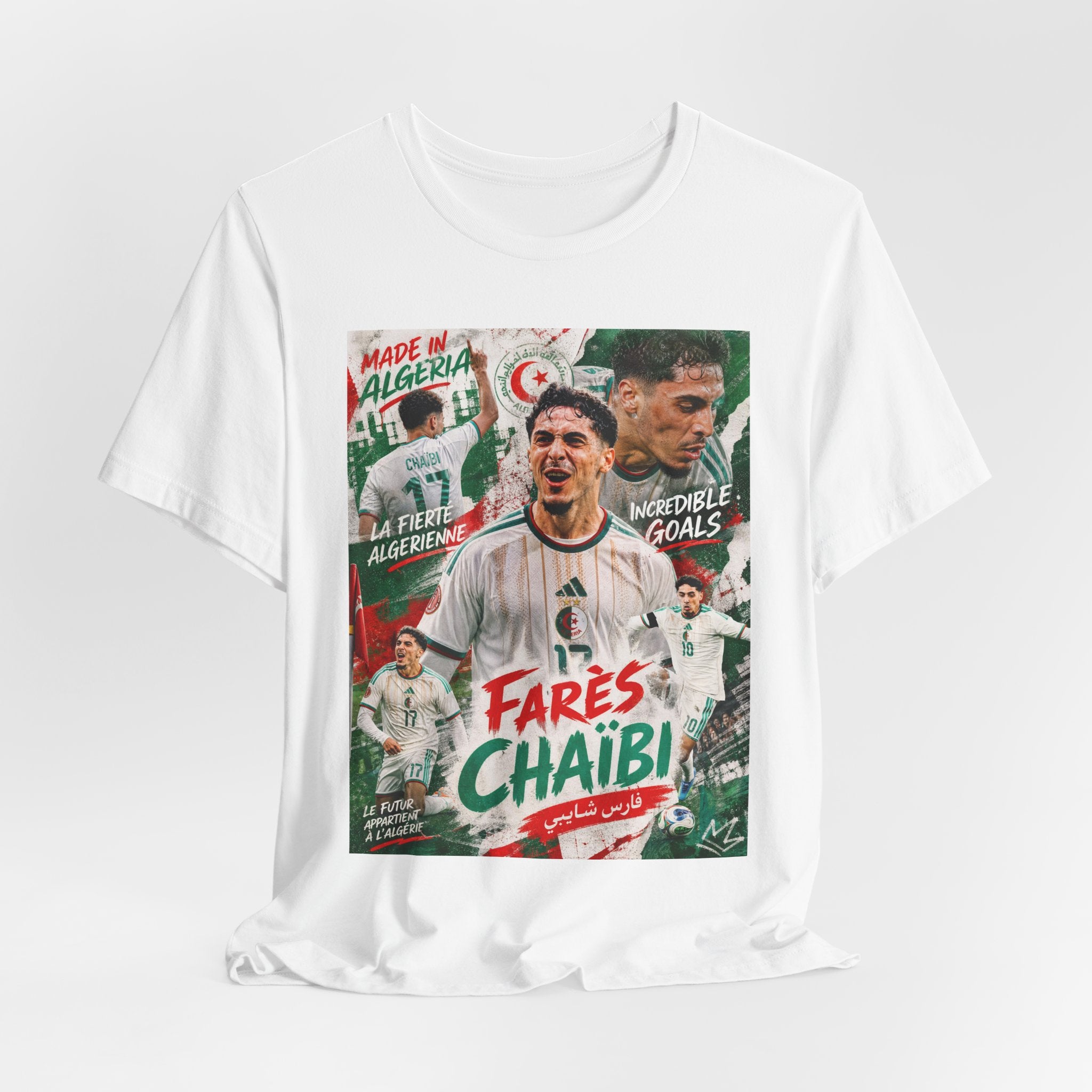 T-Shirt Farès Chaïbi. البس وشجّع بفخر، فأنت جزائري