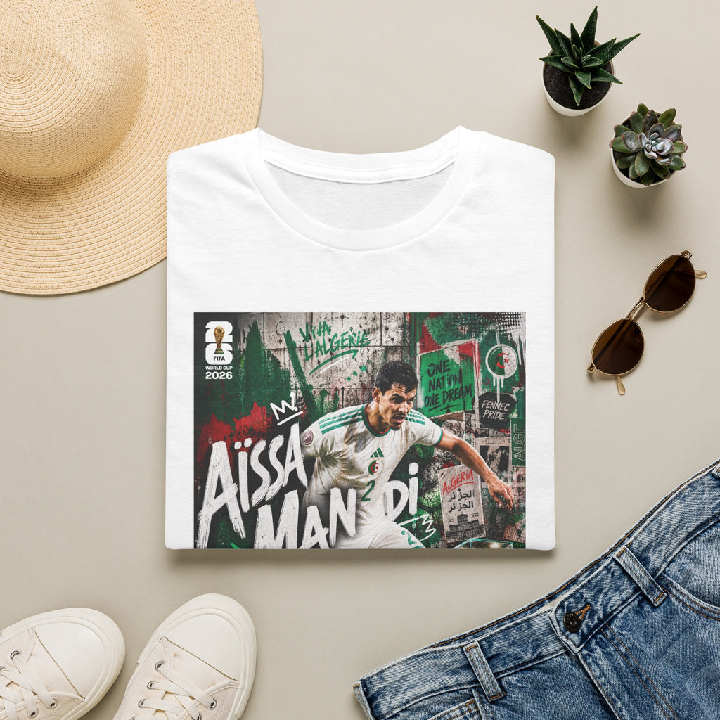 T-Shirt Aïssa Mandi البس وشجّع بفخر، فأنت جزائري