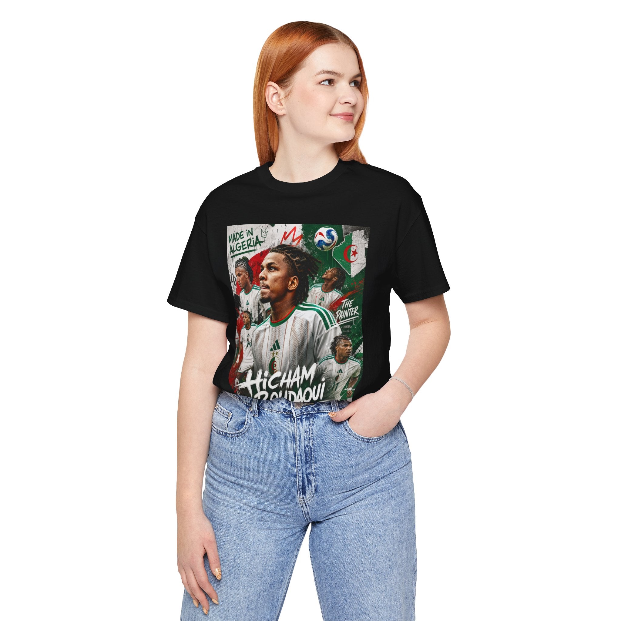 T-Shirt - Hicham Boudaoui. البس وشجّع بفخر، فأنت جزائري