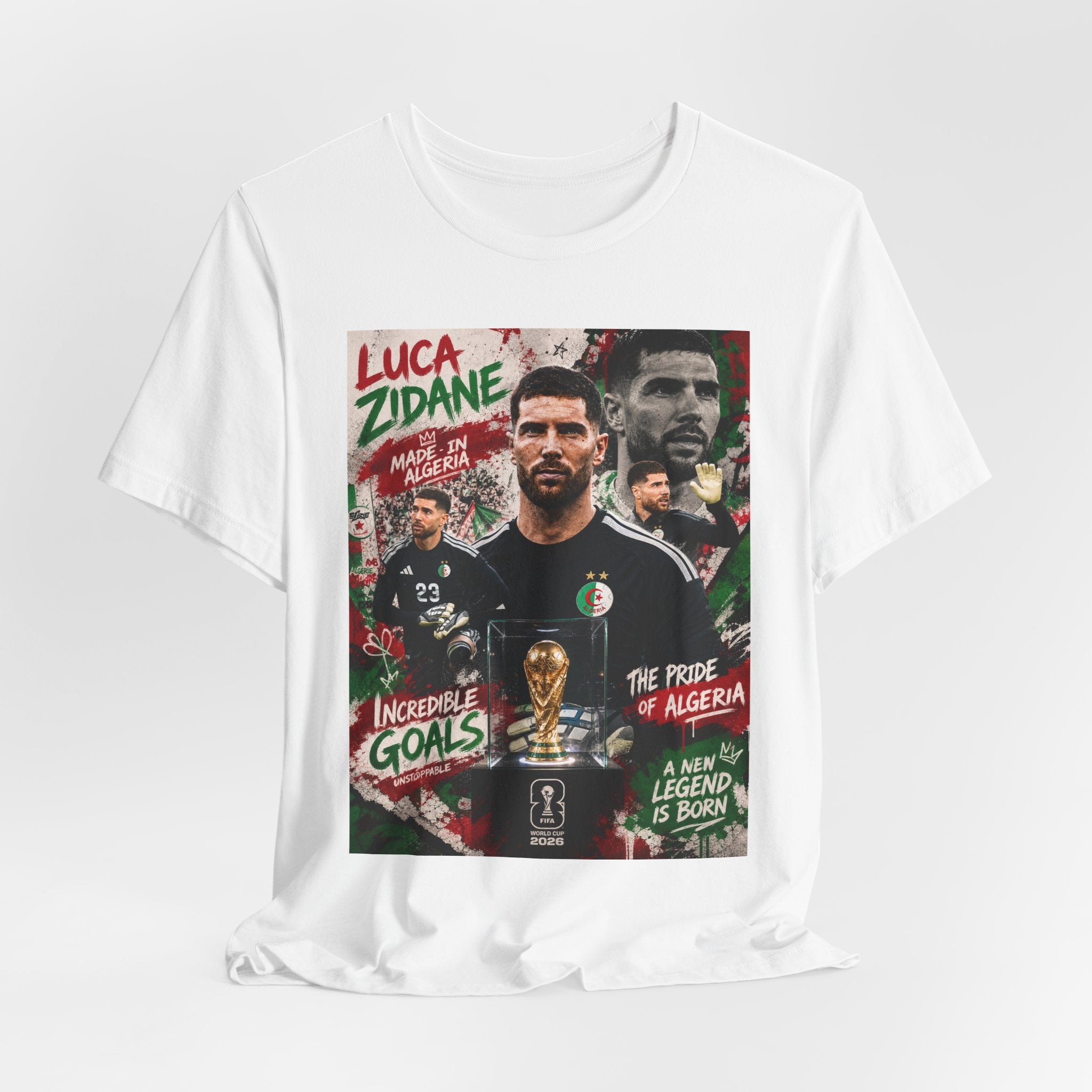 T-Shirt  Luca Zidane. البس وشجّع بفخر، فأنت جزائري