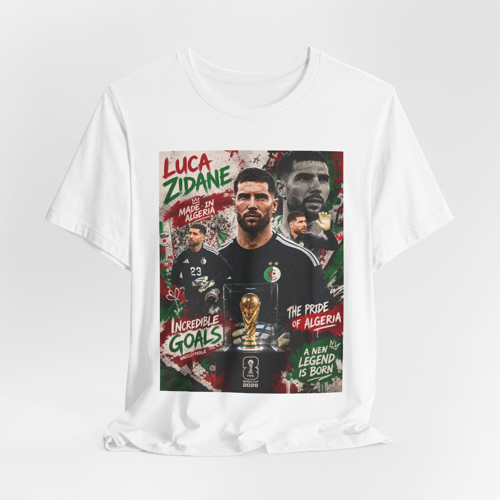 T-Shirt  Luca Zidane. البس وشجّع بفخر، فأنت جزائري