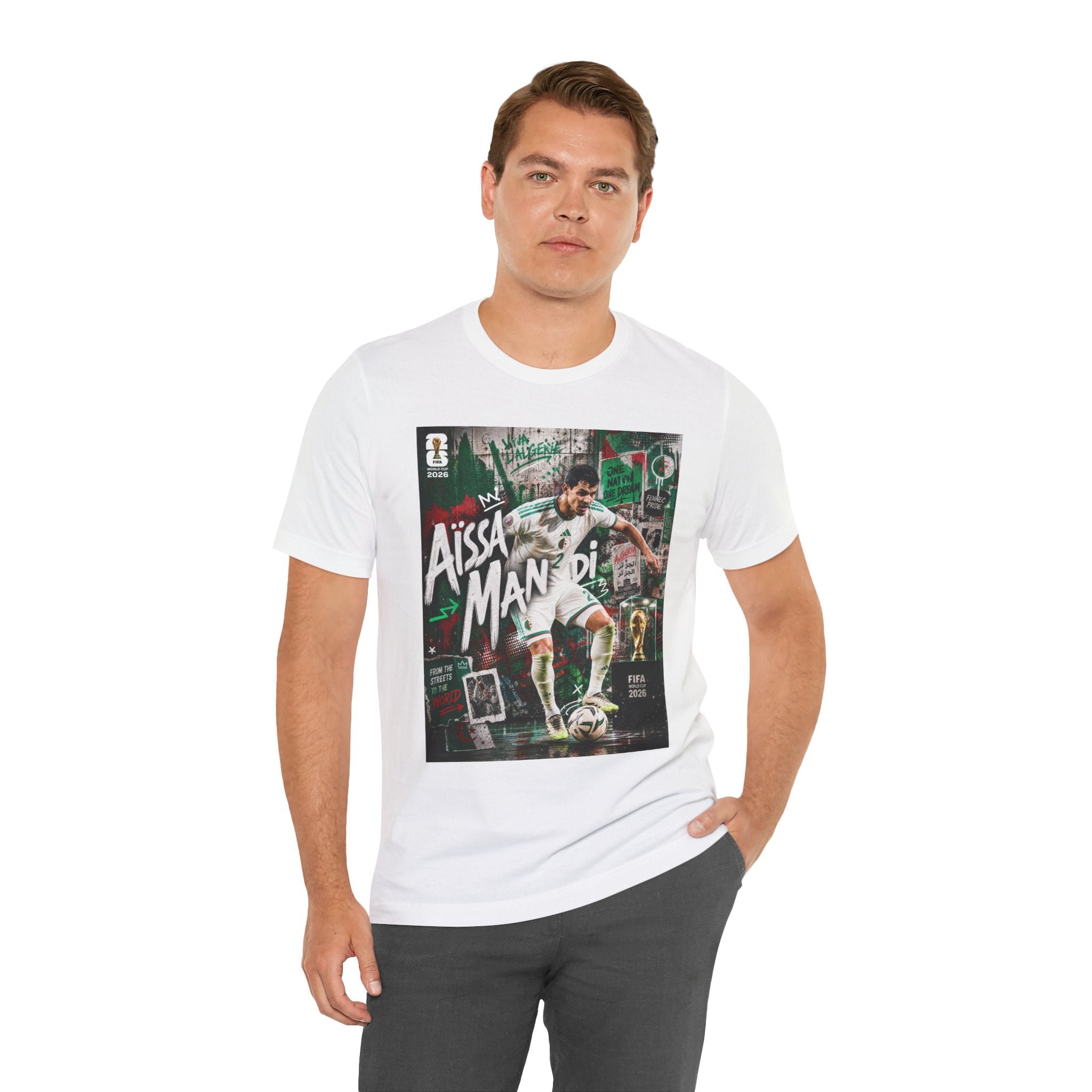T-Shirt Aïssa Mandi البس وشجّع بفخر، فأنت جزائري