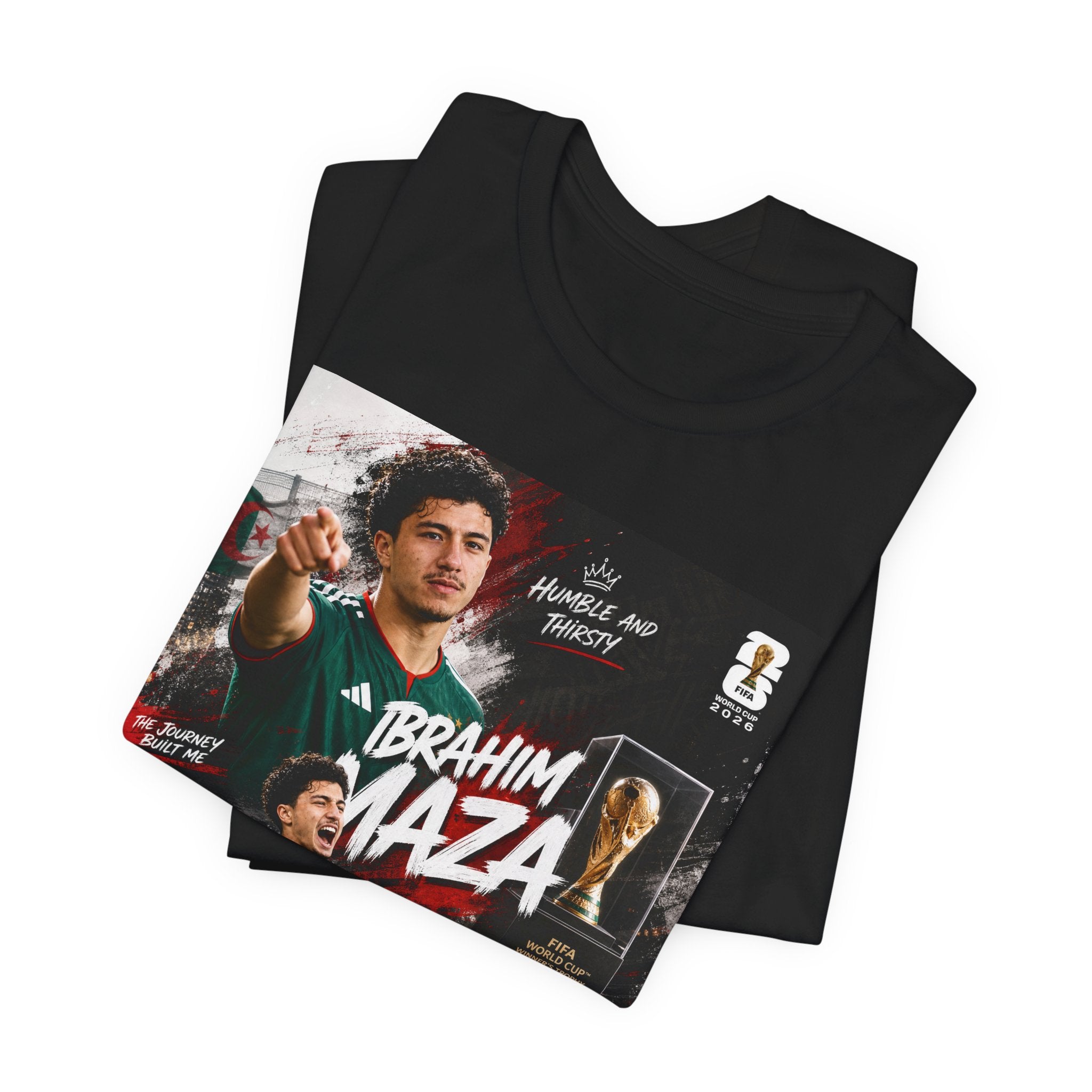 T-Shirt Ibrahim Maza. البس وشجّع بفخر، فأنت جزائري