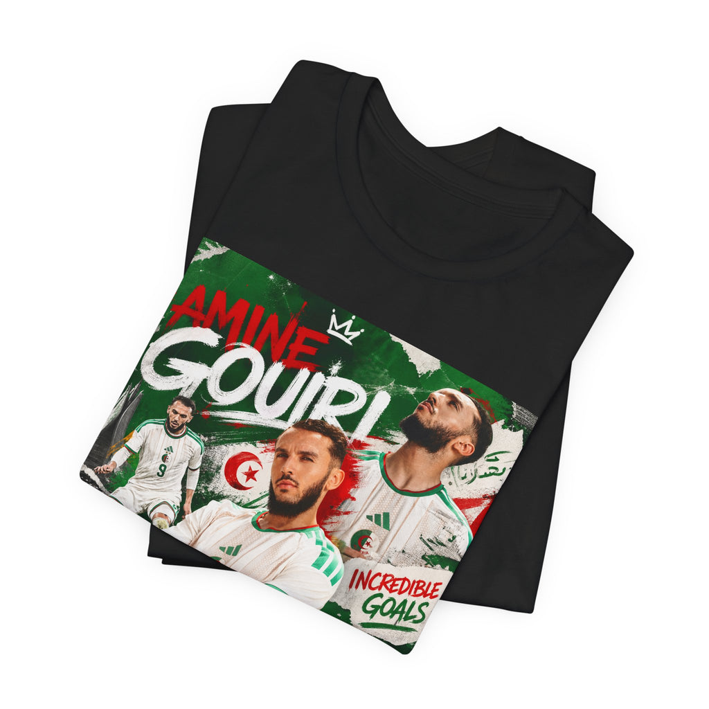 T-Shirt -Amine Gouiri. البس وشجّع بفخر، فأنت جزائري