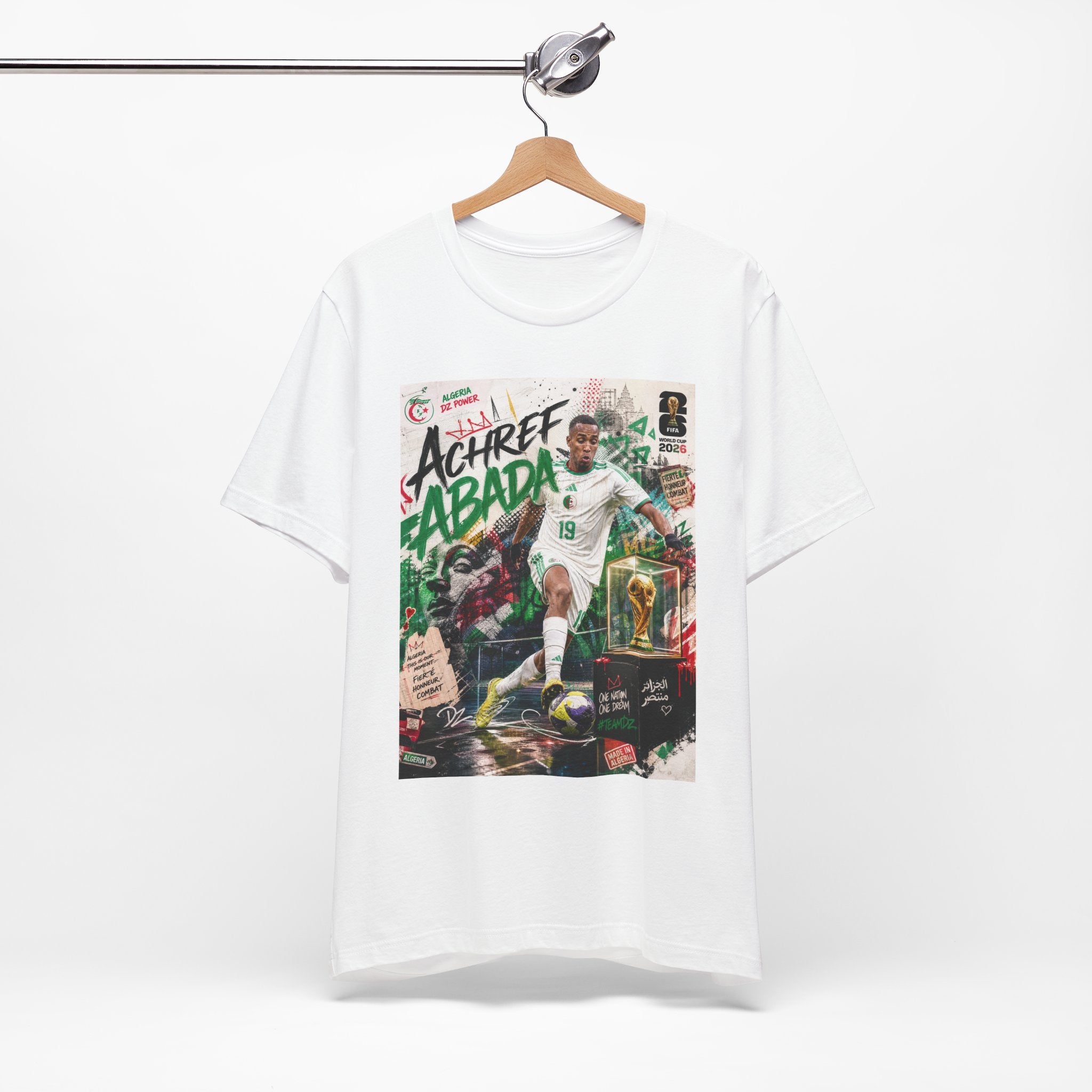 T-Shirt Achref Abada. البس وشجّع بفخر، فأنت جزائري
