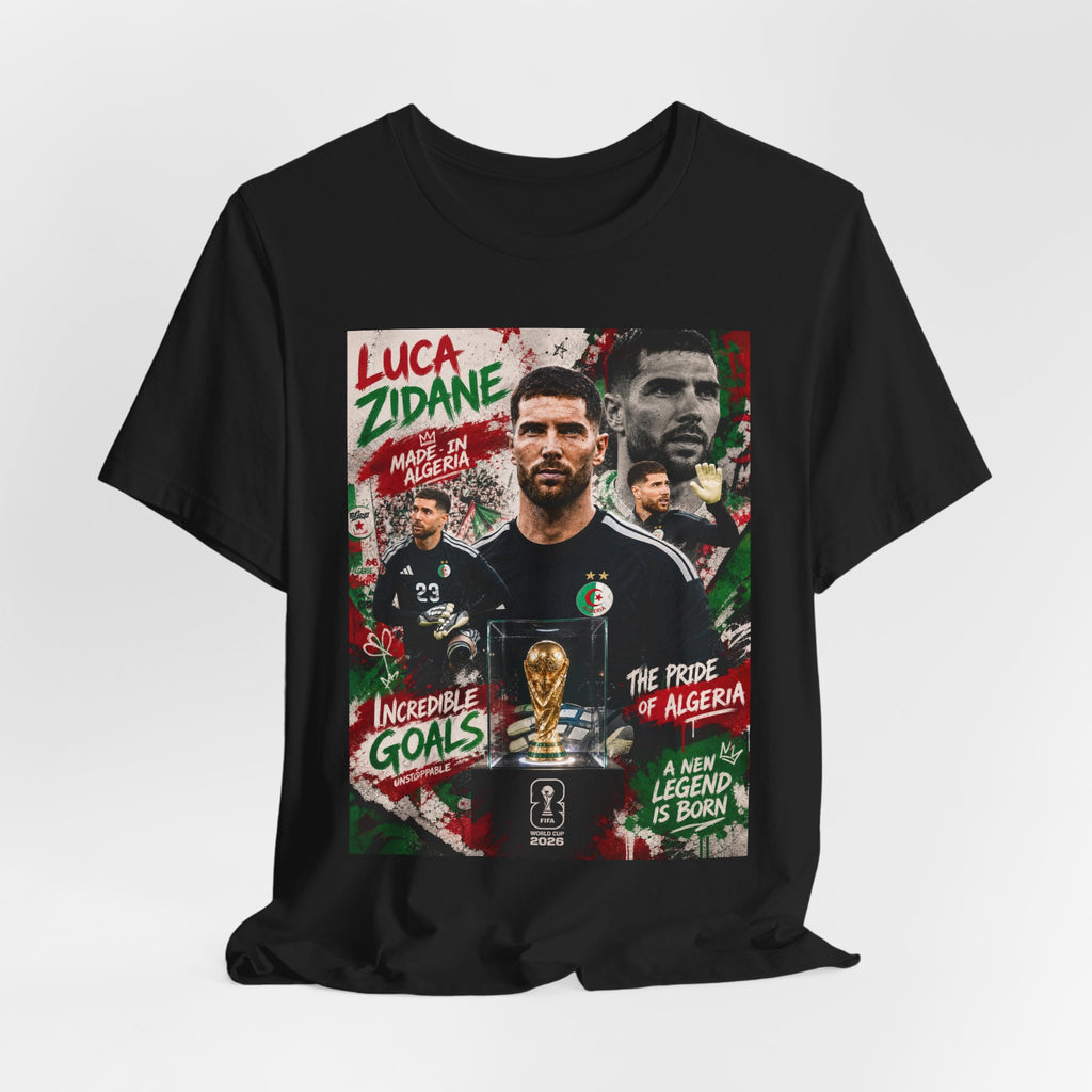 T-Shirt  Luca Zidane. البس وشجّع بفخر، فأنت جزائري
