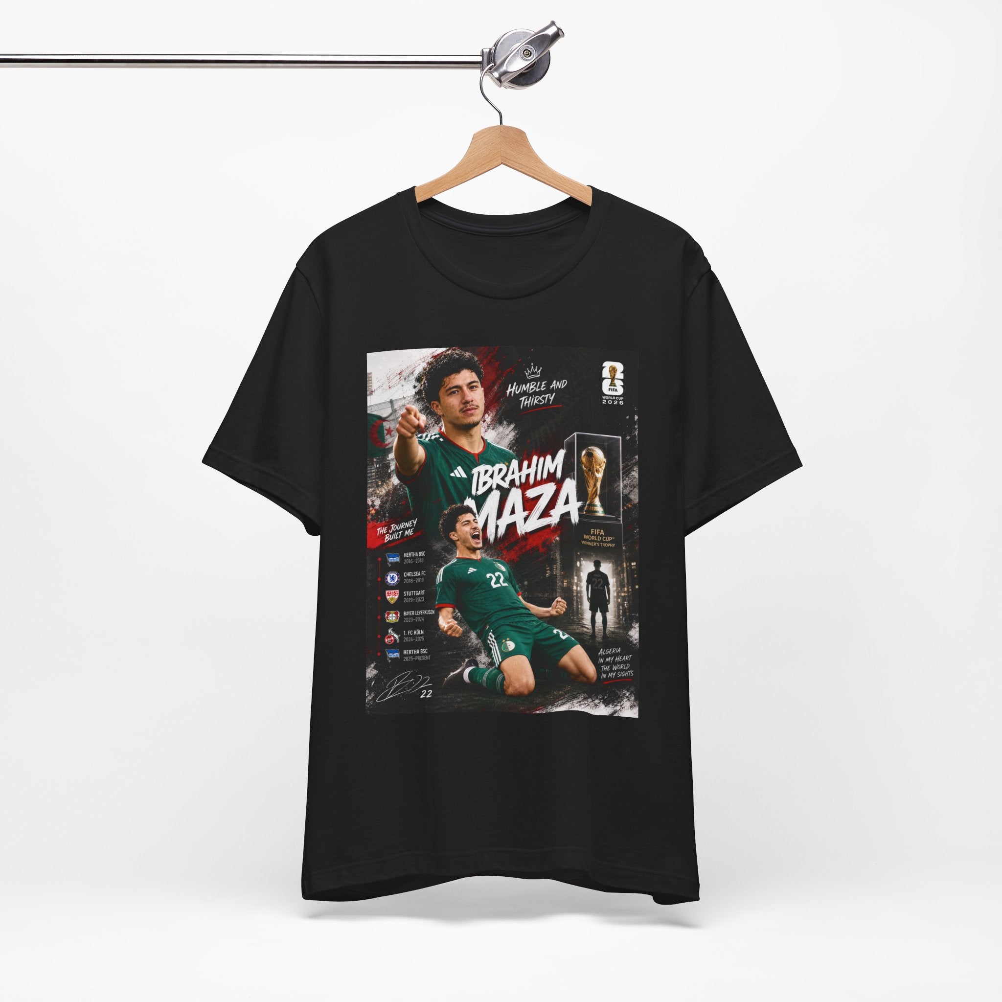 T-Shirt Ibrahim Maza. البس وشجّع بفخر، فأنت جزائري