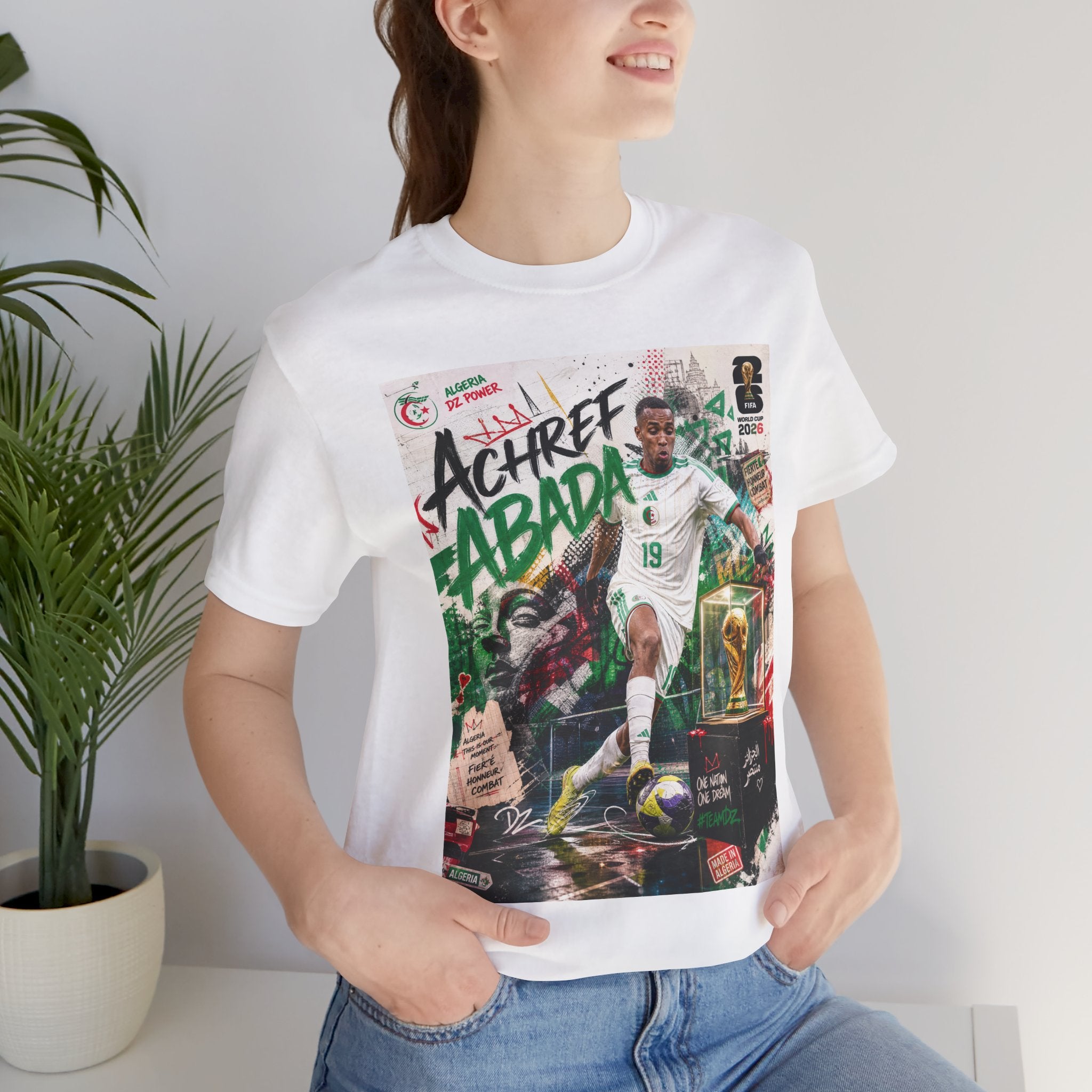 T-Shirt Achref Abada. البس وشجّع بفخر، فأنت جزائري