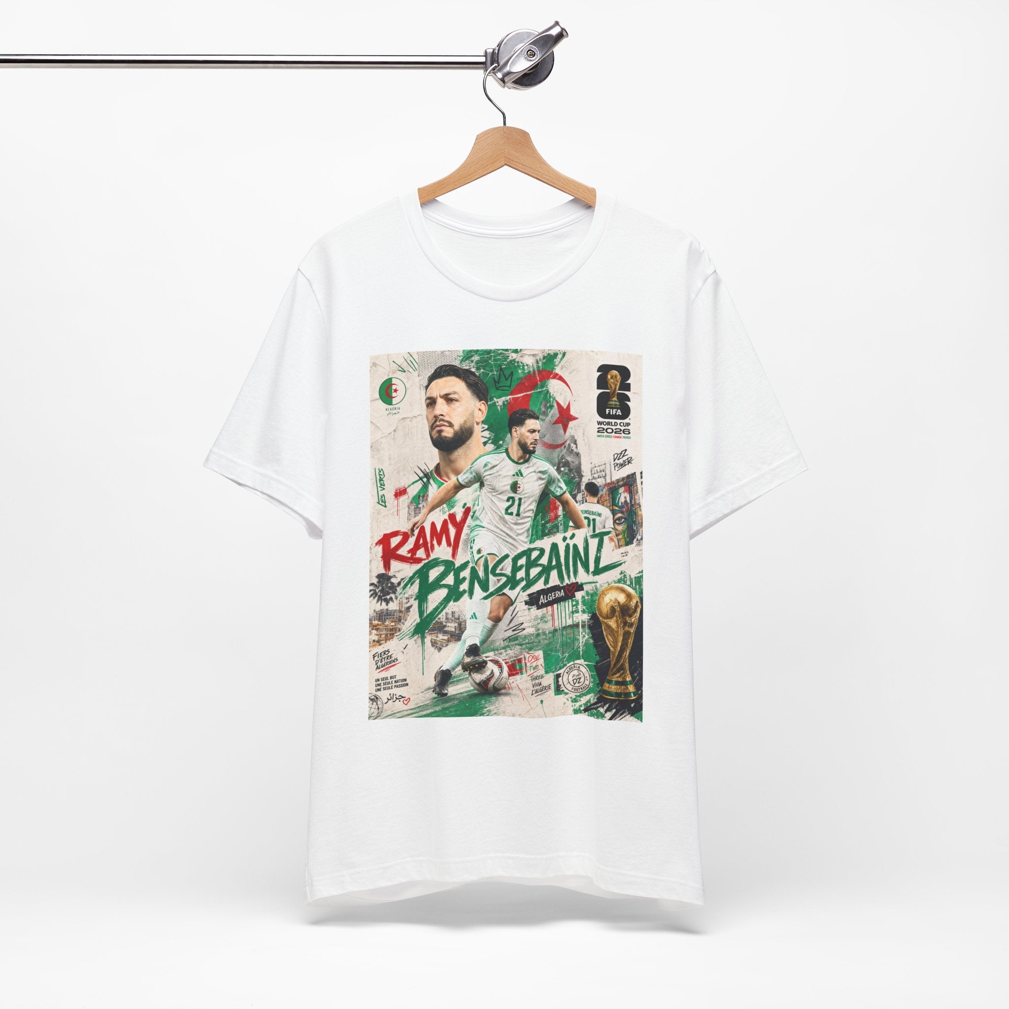 T-Shirt Ramy Bensebaïni. البس وشجّع بفخر، فأنت جزائري
