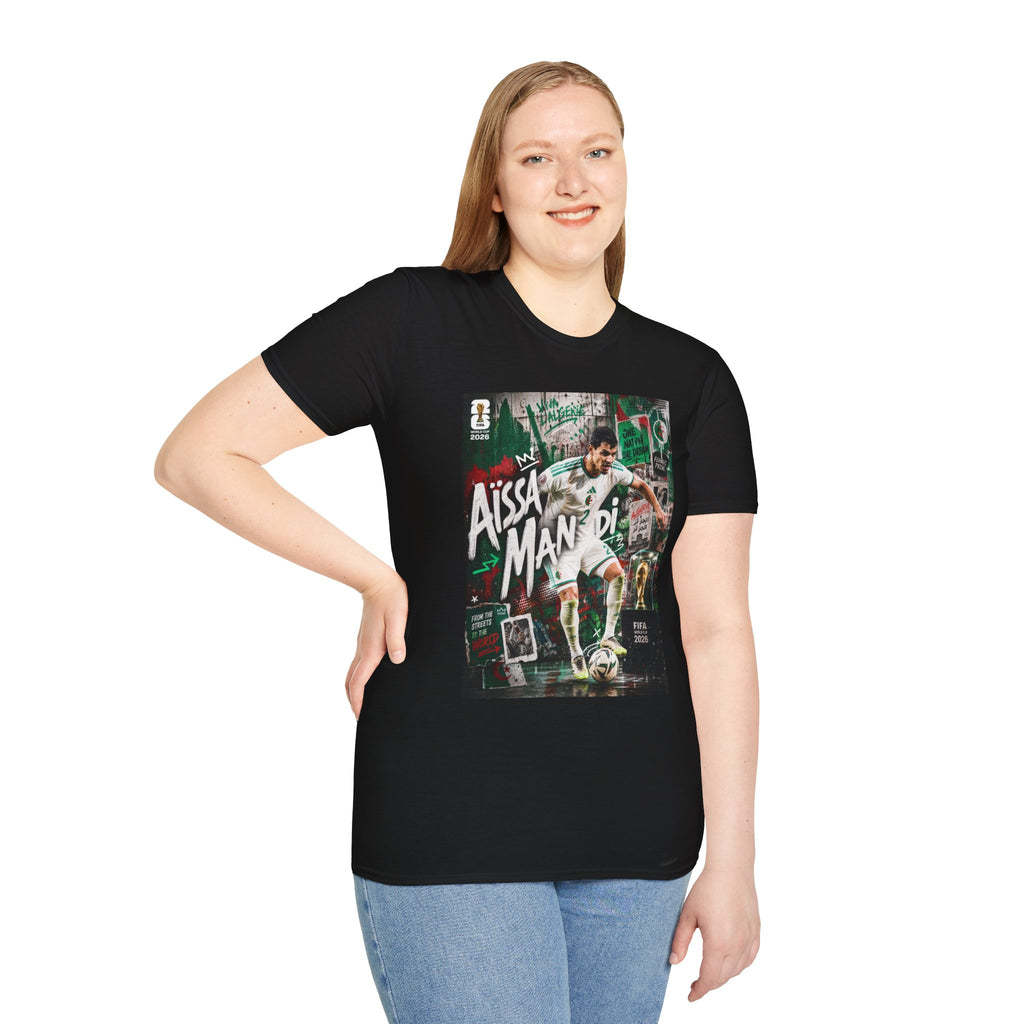 T-Shirt Aïssa Mandi البس وشجّع بفخر، فأنت جزائري