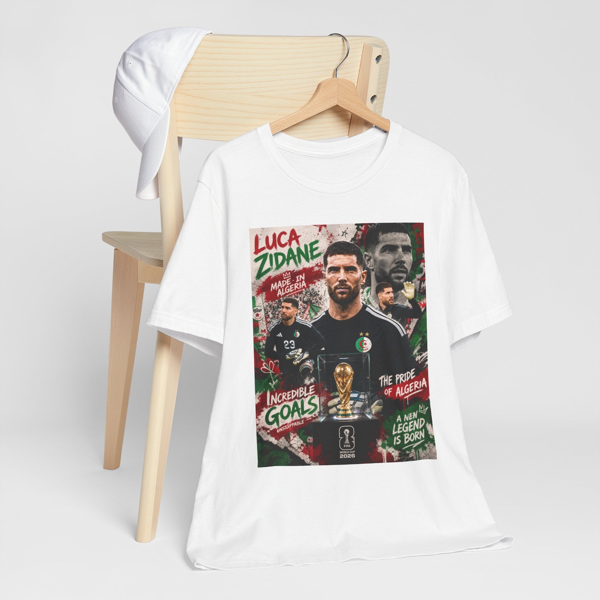 T-Shirt  Luca Zidane. البس وشجّع بفخر، فأنت جزائري