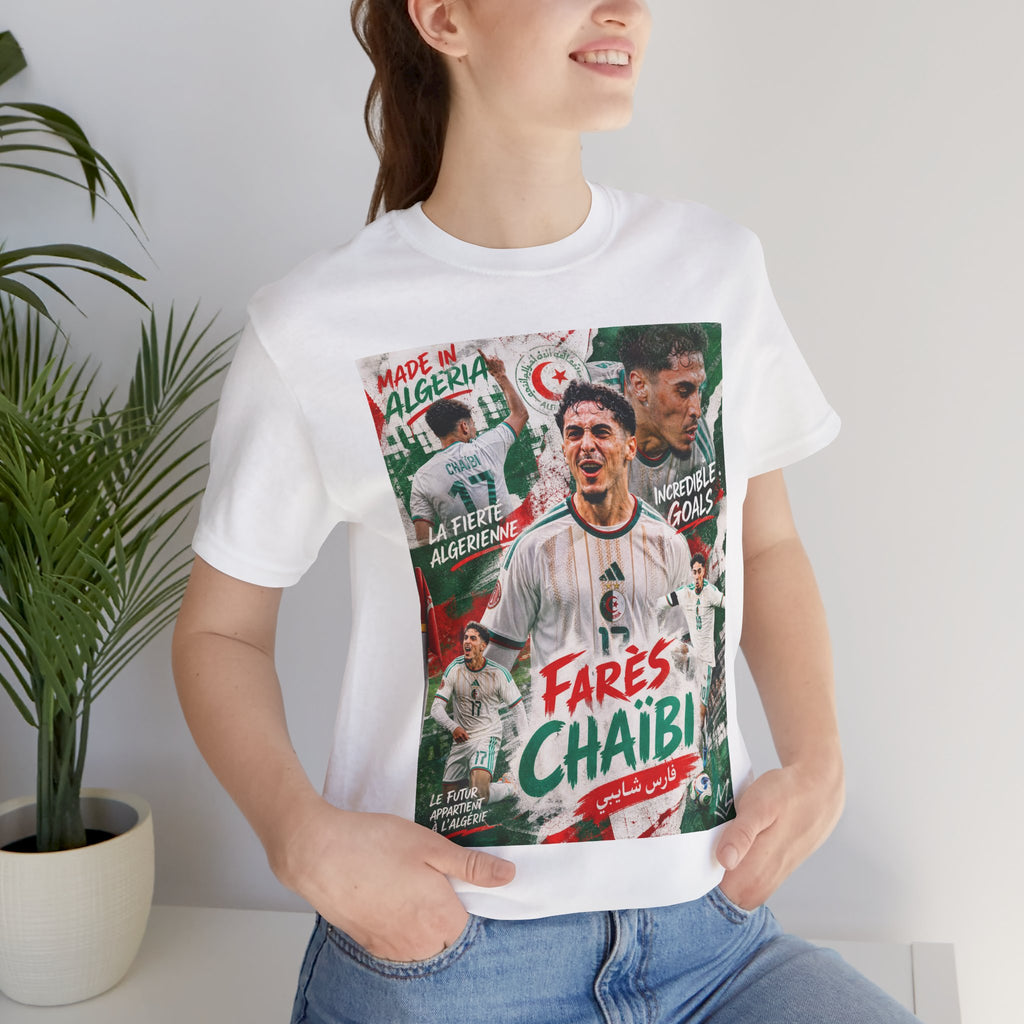 T-Shirt Farès Chaïbi. البس وشجّع بفخر، فأنت جزائري