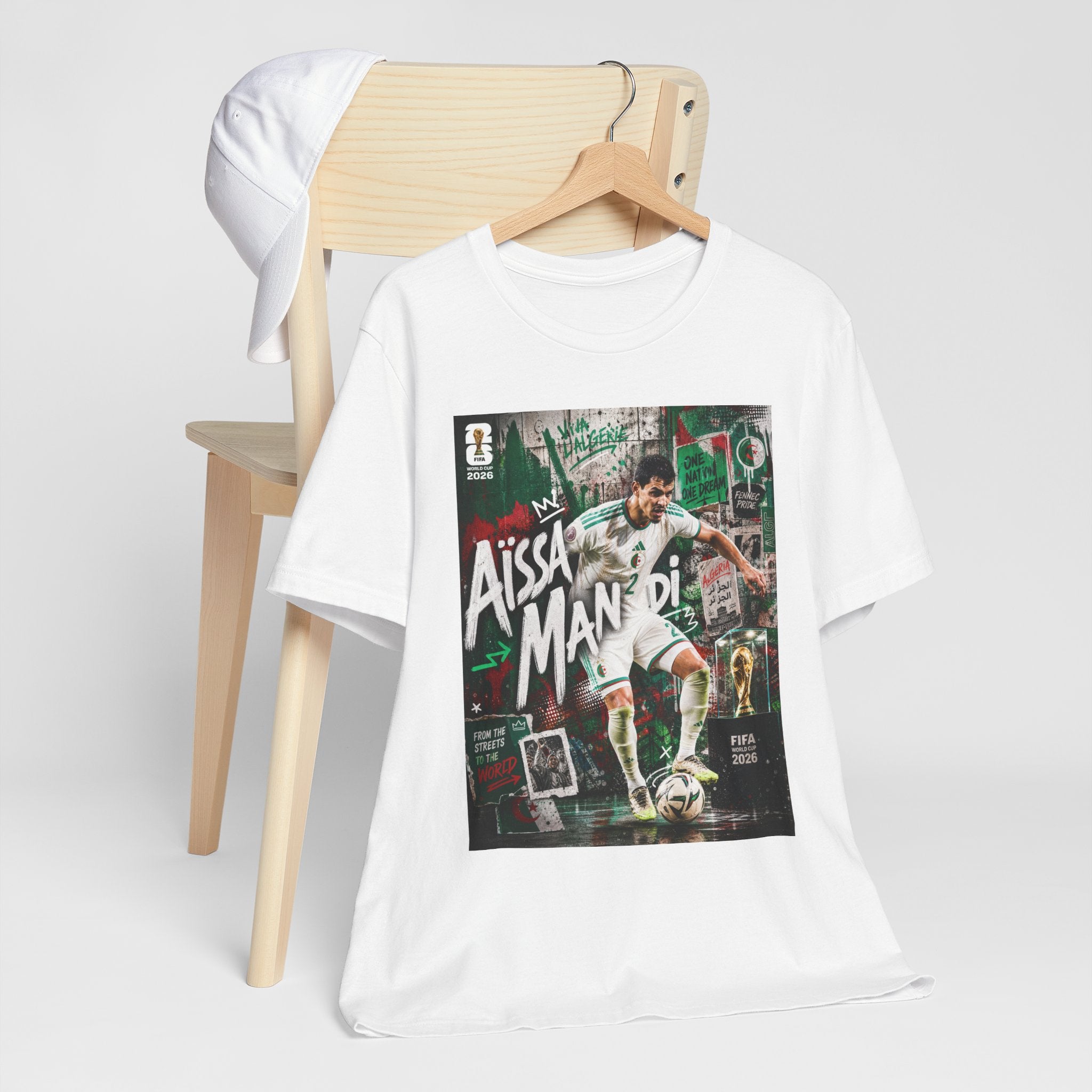 T-Shirt Aïssa Mandi البس وشجّع بفخر، فأنت جزائري