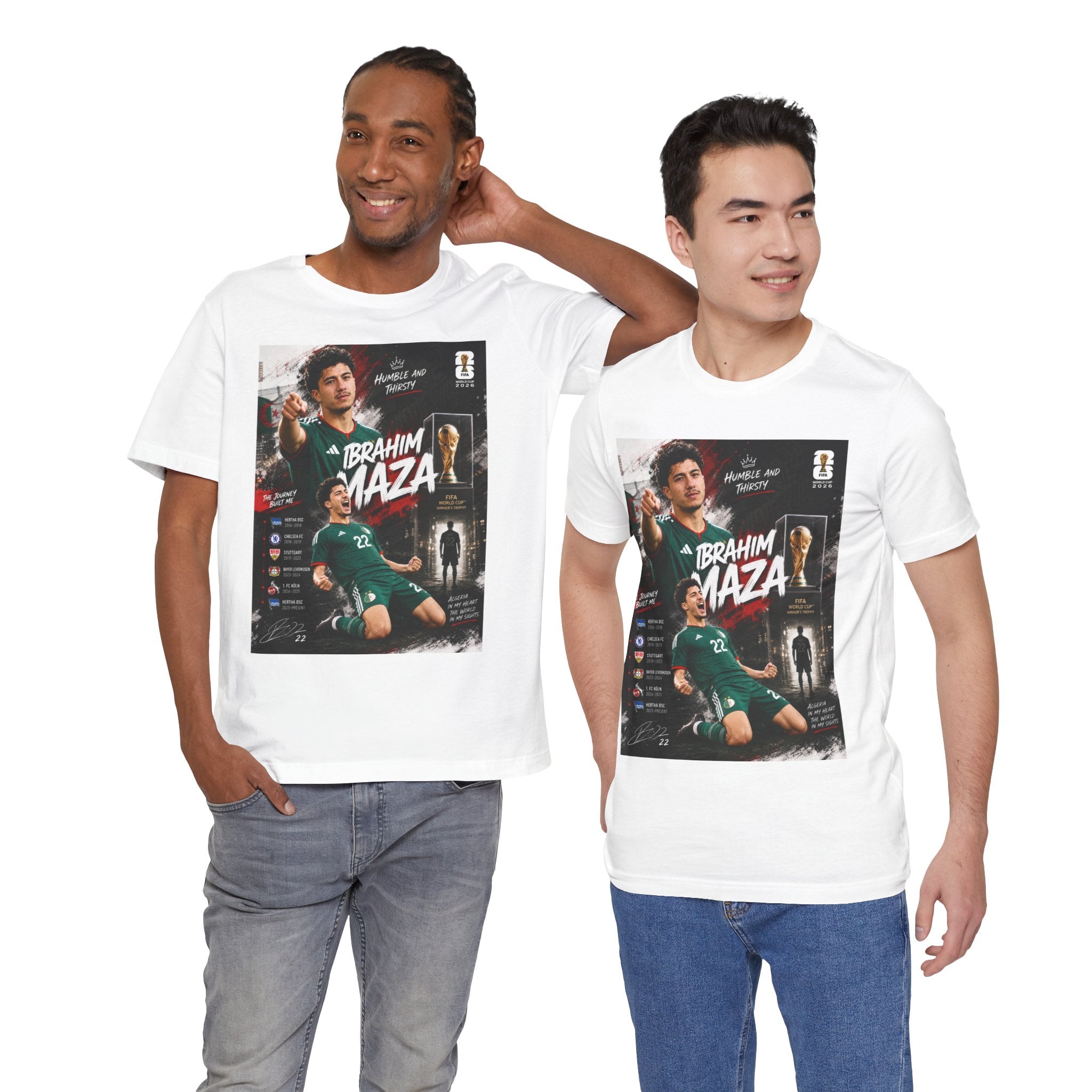 T-Shirt Ibrahim Maza. البس وشجّع بفخر، فأنت جزائري