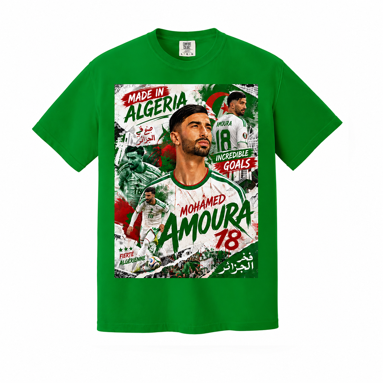 البس وشجّع بفخر، فأنت جزائري T-Shirt  Mohamed Amoura