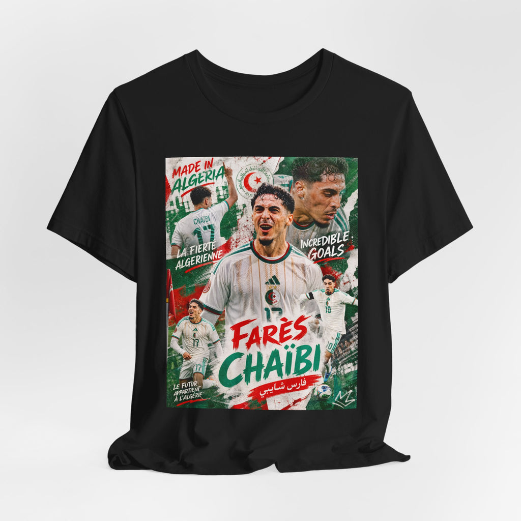 T-Shirt Farès Chaïbi. البس وشجّع بفخر، فأنت جزائري