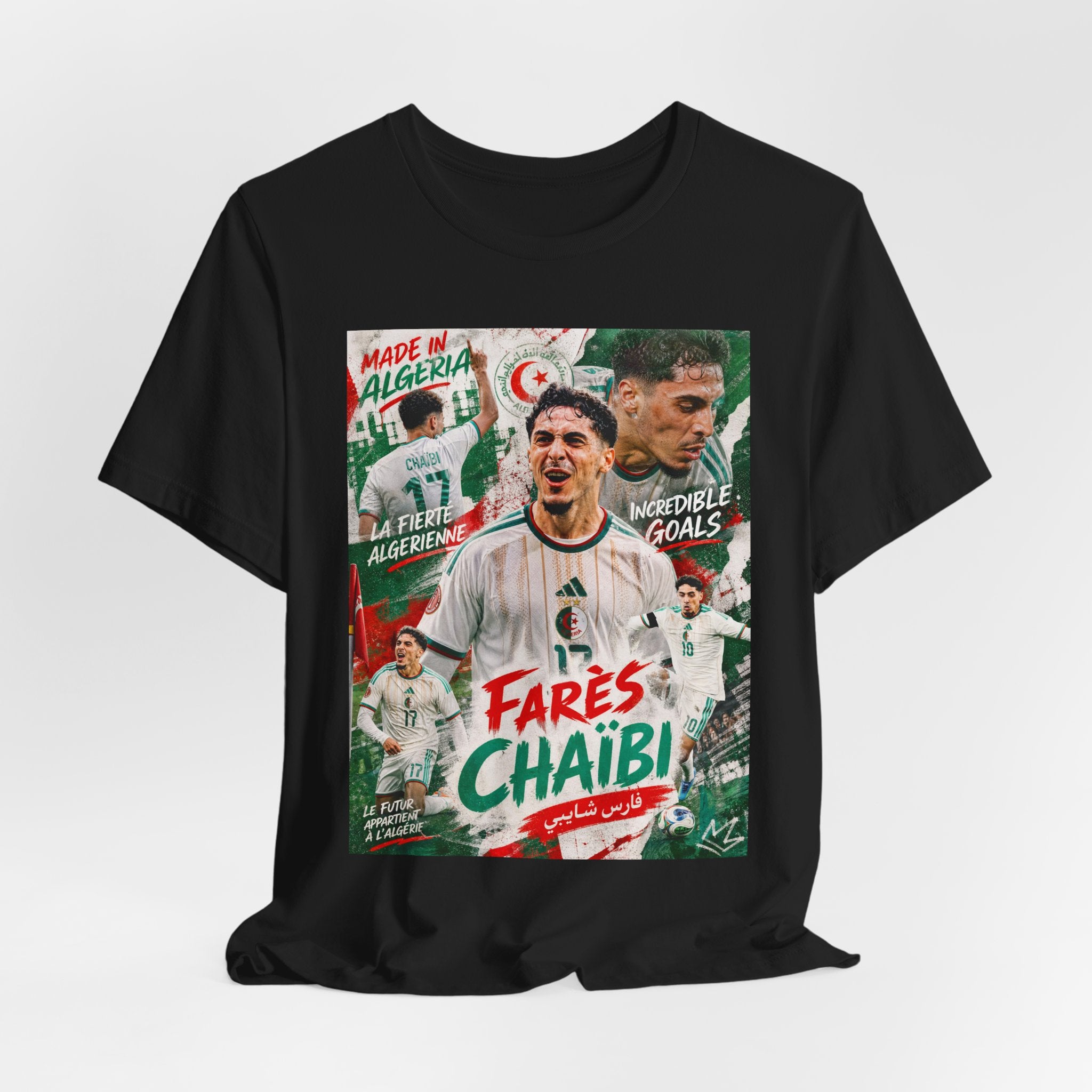 T-Shirt Farès Chaïbi. البس وشجّع بفخر، فأنت جزائري