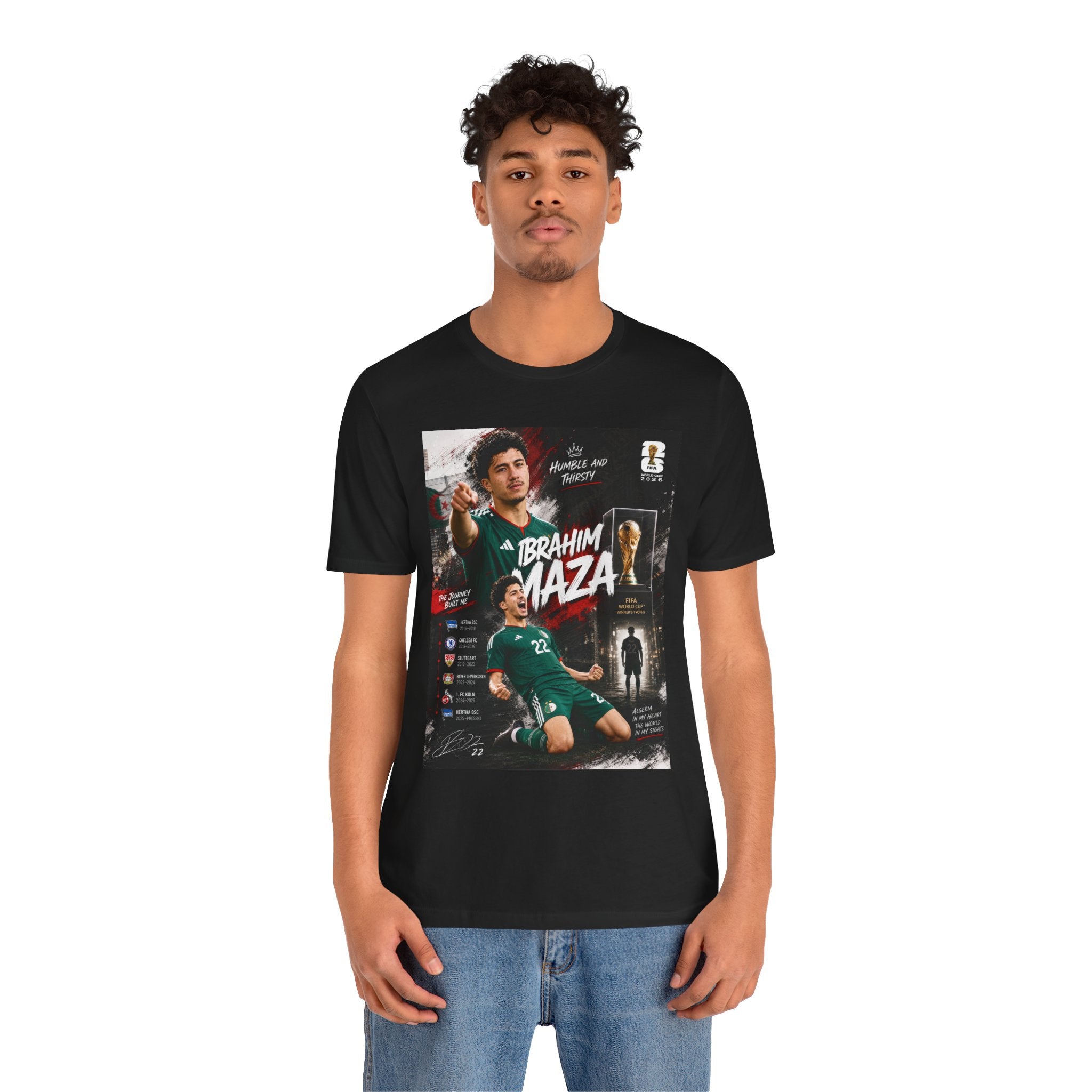 T-Shirt Ibrahim Maza. البس وشجّع بفخر، فأنت جزائري