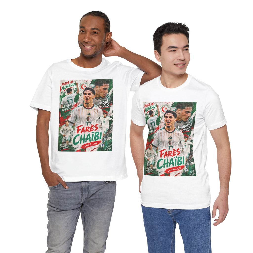 T-Shirt Farès Chaïbi. البس وشجّع بفخر، فأنت جزائري