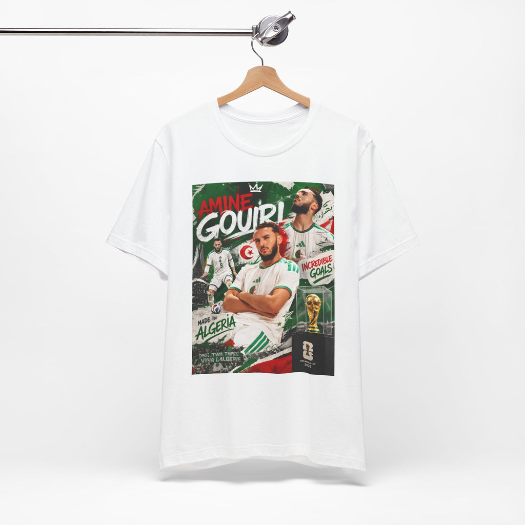 T-Shirt -Amine Gouiri. البس وشجّع بفخر، فأنت جزائري