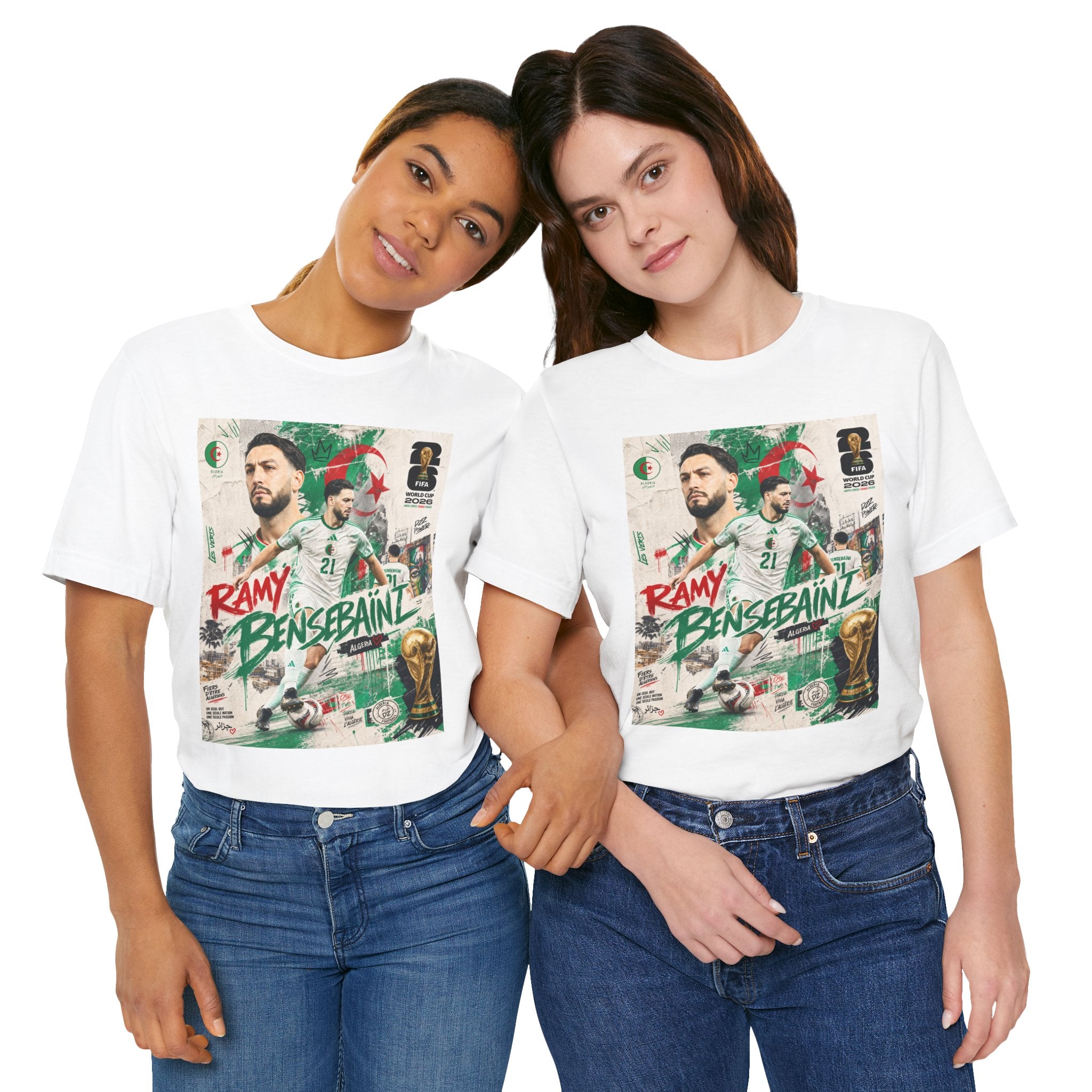 T-Shirt Ramy Bensebaïni. البس وشجّع بفخر، فأنت جزائري